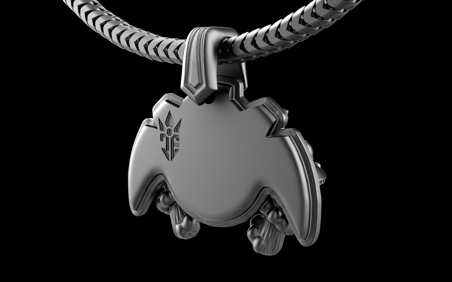 "Maddox" Long-Haired Cow/Bull/Ox with UFO's Pendant with Chain - Sterling Silver / Brass / Bronze