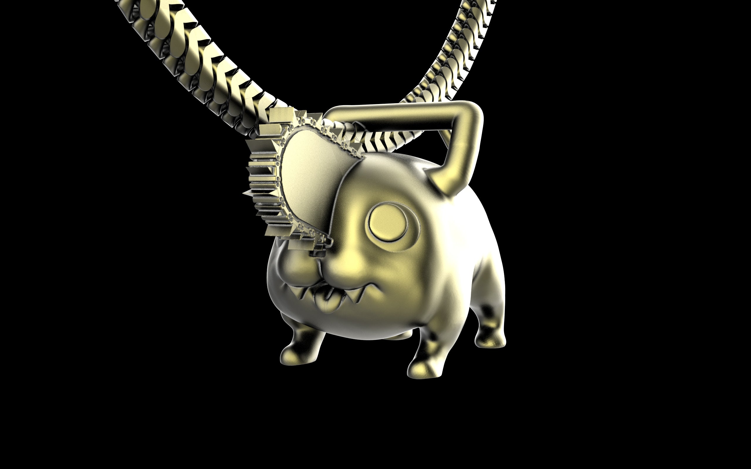 Pochita from Chainsaw Man Pendant