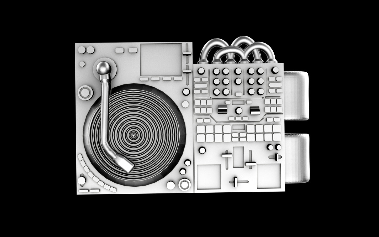 Turn Table / Mixer Hat Clip