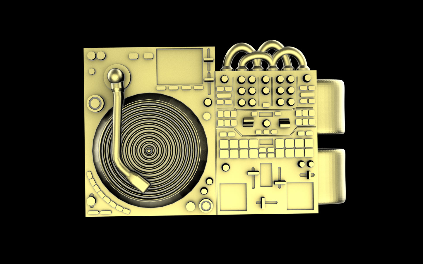 Turn Table / Mixer Hat Clip