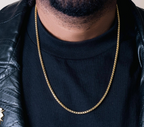 Gold Plated / Sterling Silver (.925) Venetian Round Box Chain