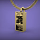 pheel. x C.E. Funktion One RES 4/5 Pendant with Chain - Sterling Silver / Brass / Bronze