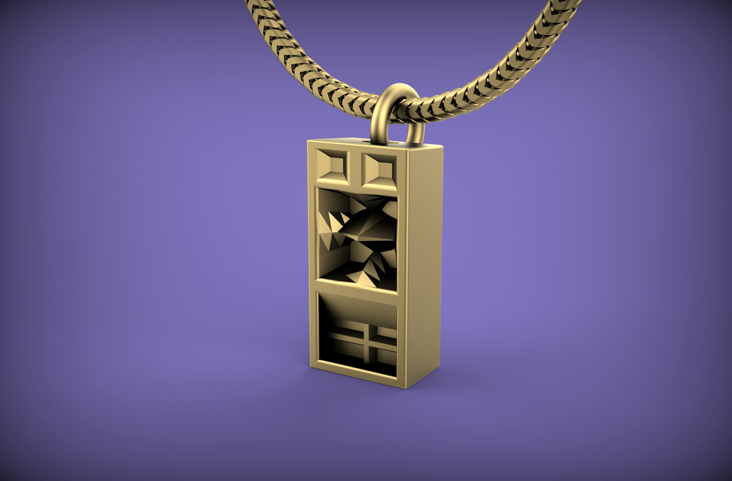 pheel. x C.E. Funktion One RES 4/5 Pendant with Chain - Sterling Silver / Brass / Bronze