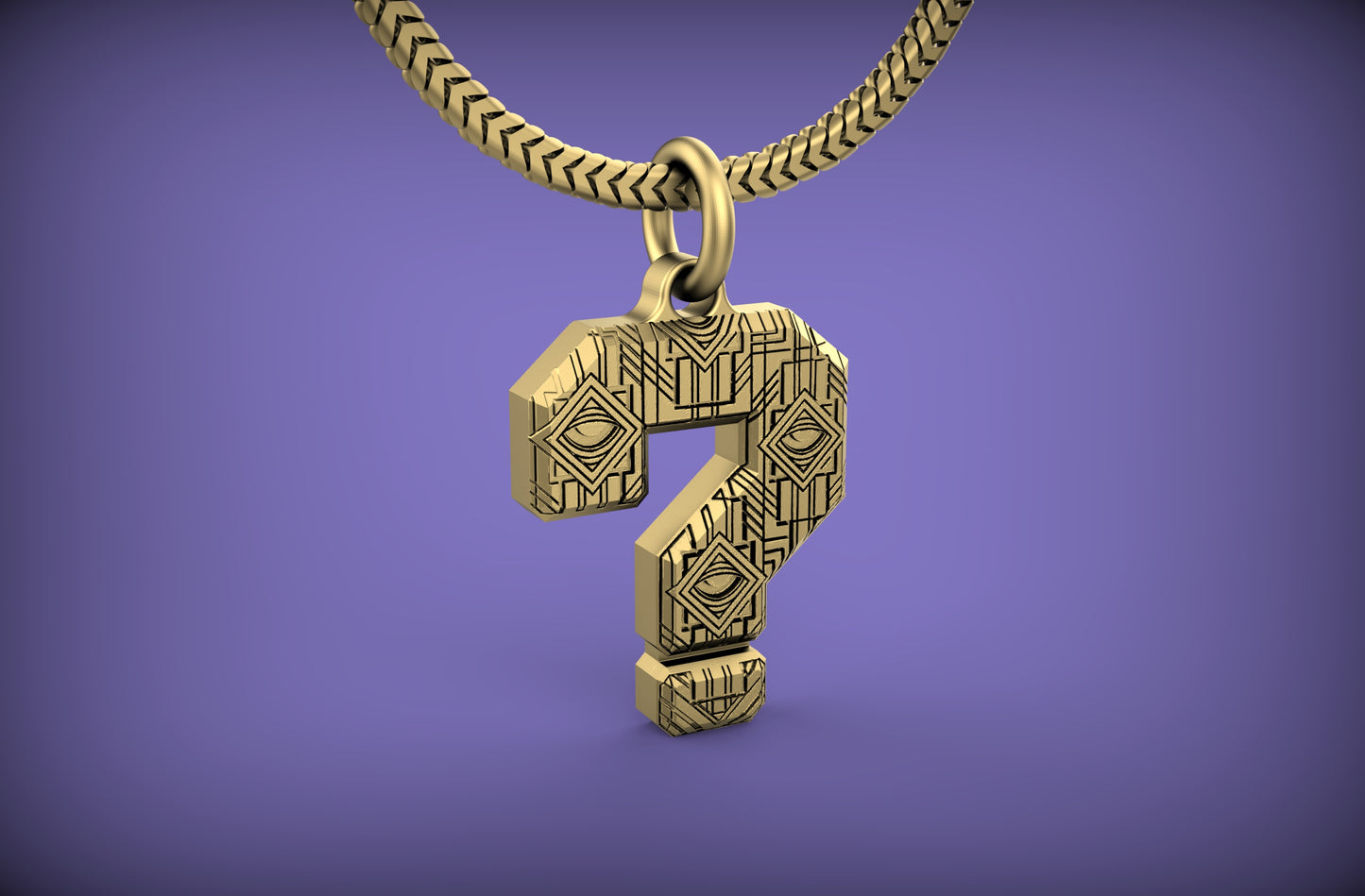 Brain Candy Ink x C.E. Tipper Music ? Pendant with Chain - Sterling Silver / Brass / Bronze