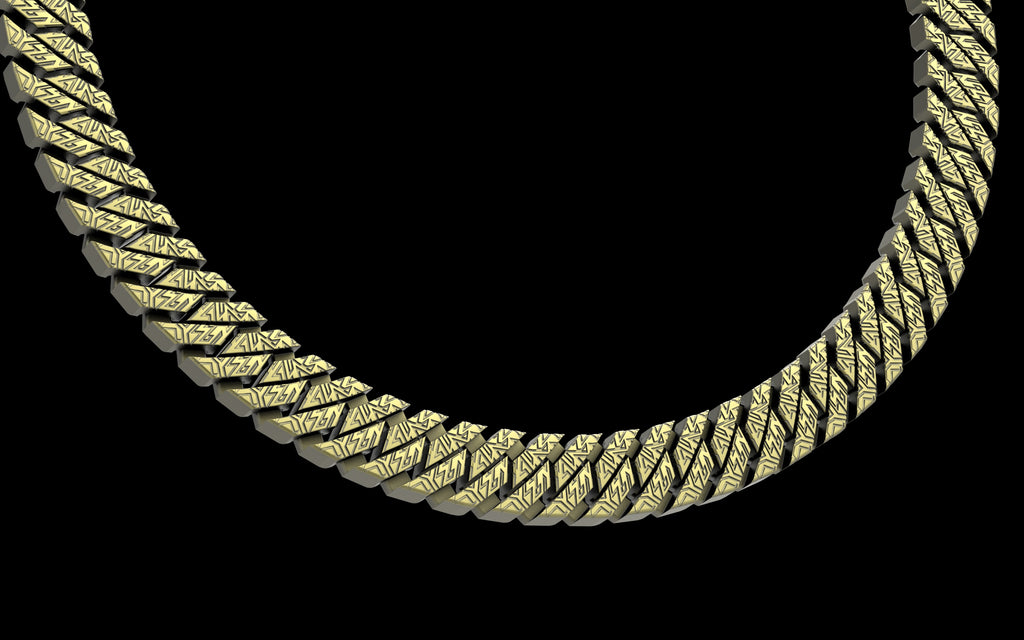 Graffiti Cut - Tech Cuban Chain