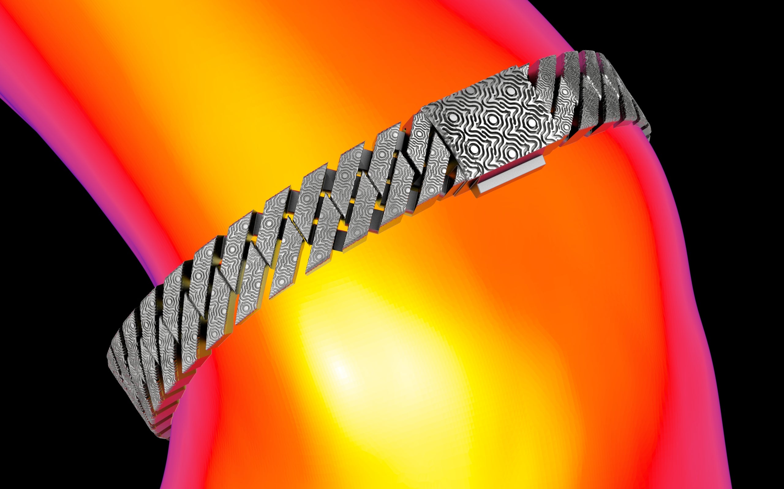 Puddled Cut - Tech Cuban Bracelet