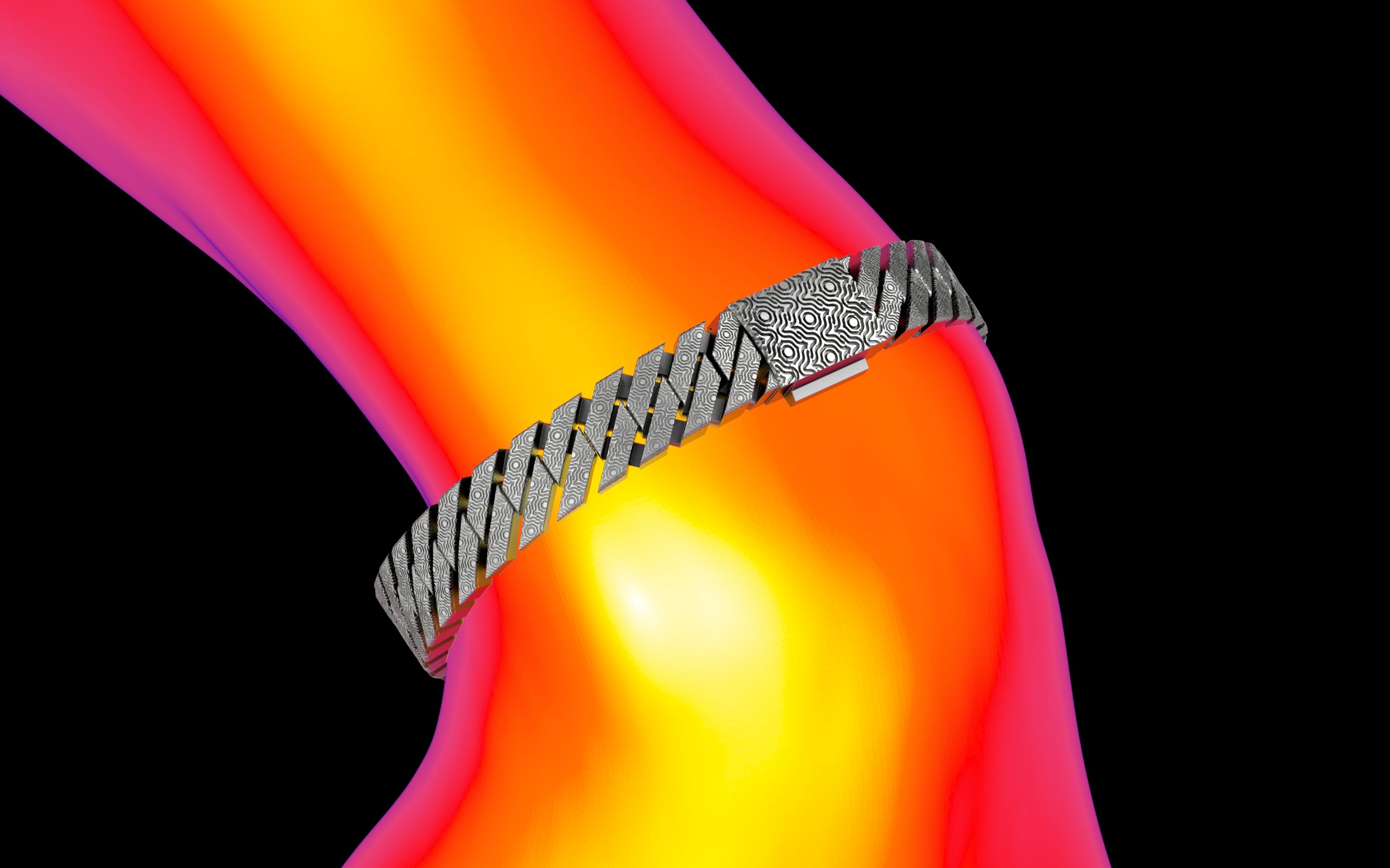 Puddled Cut - Tech Cuban Bracelet