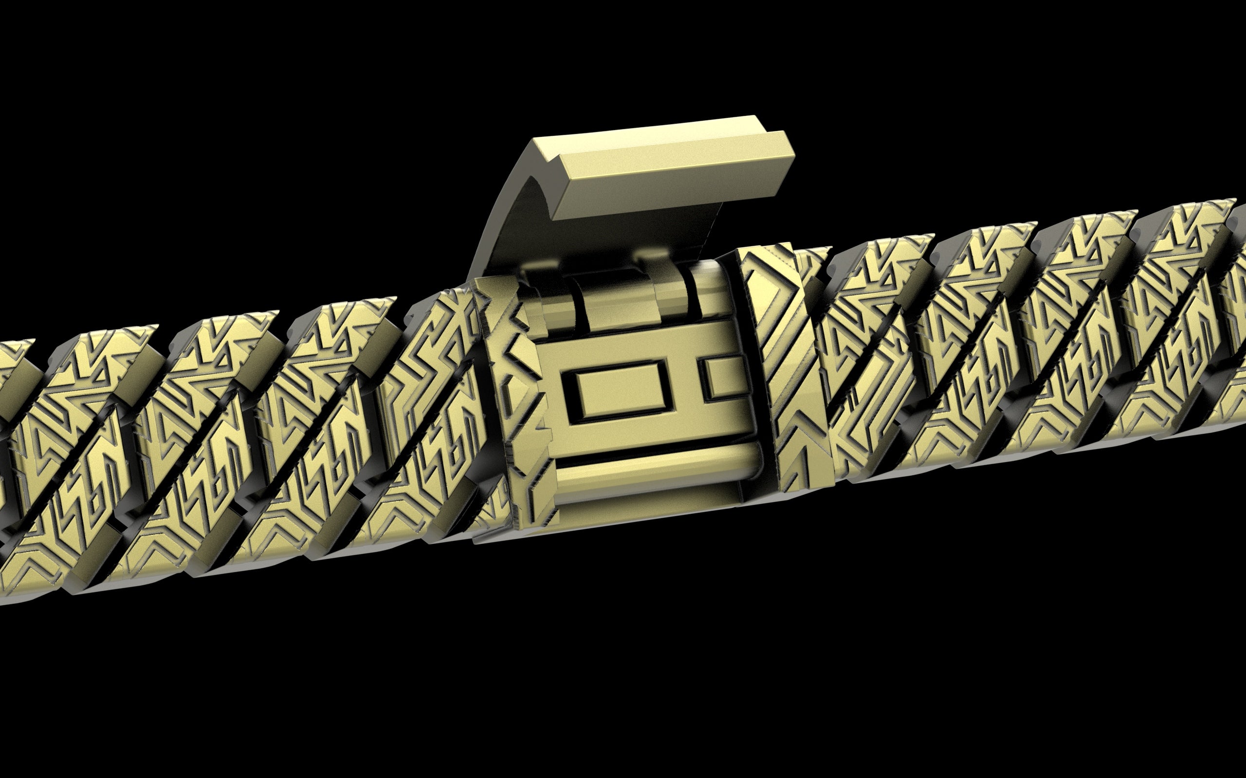 Graffiti Cut - Tech Cuban Bracelet