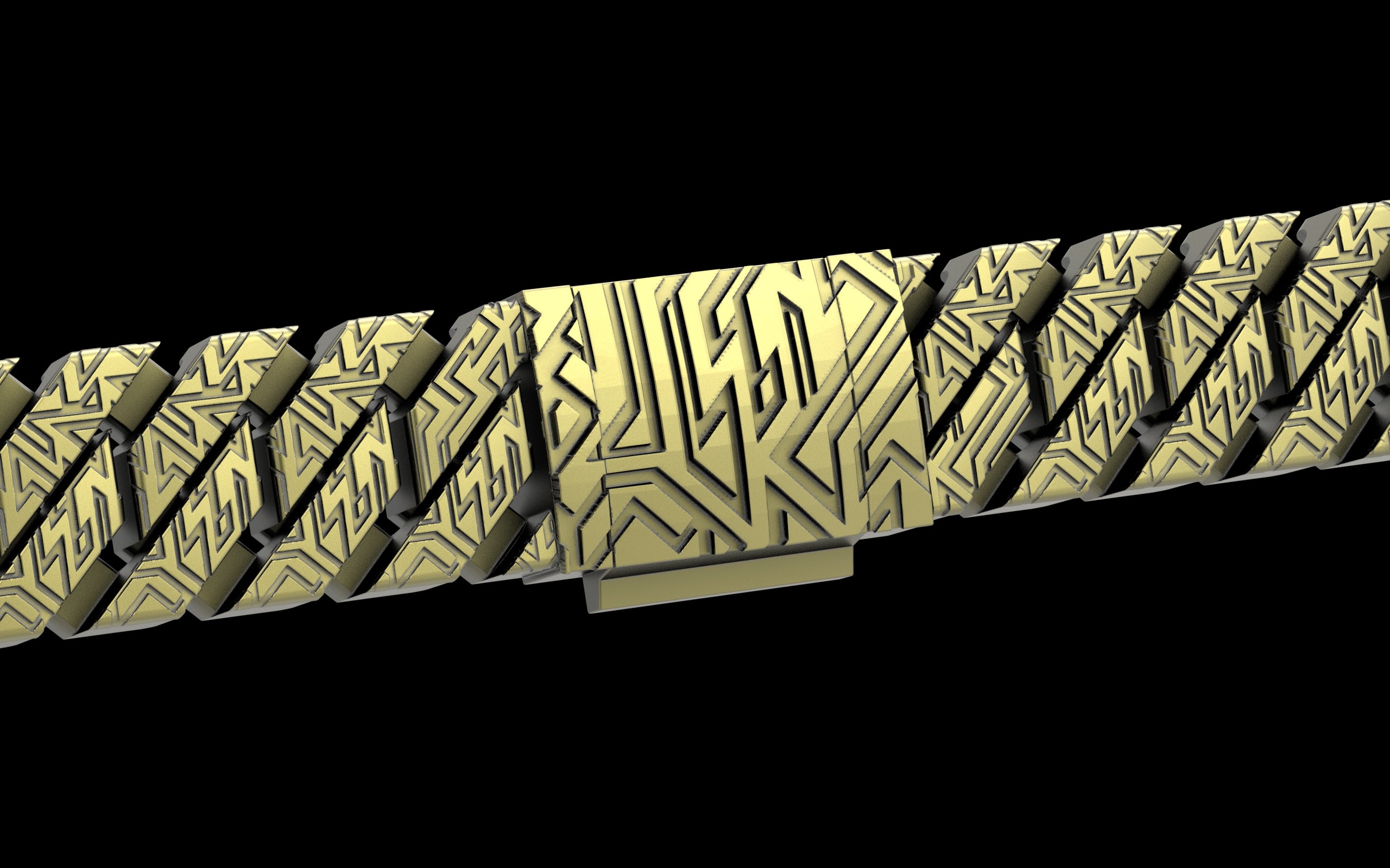 Graffiti Cut - Tech Cuban Bracelet