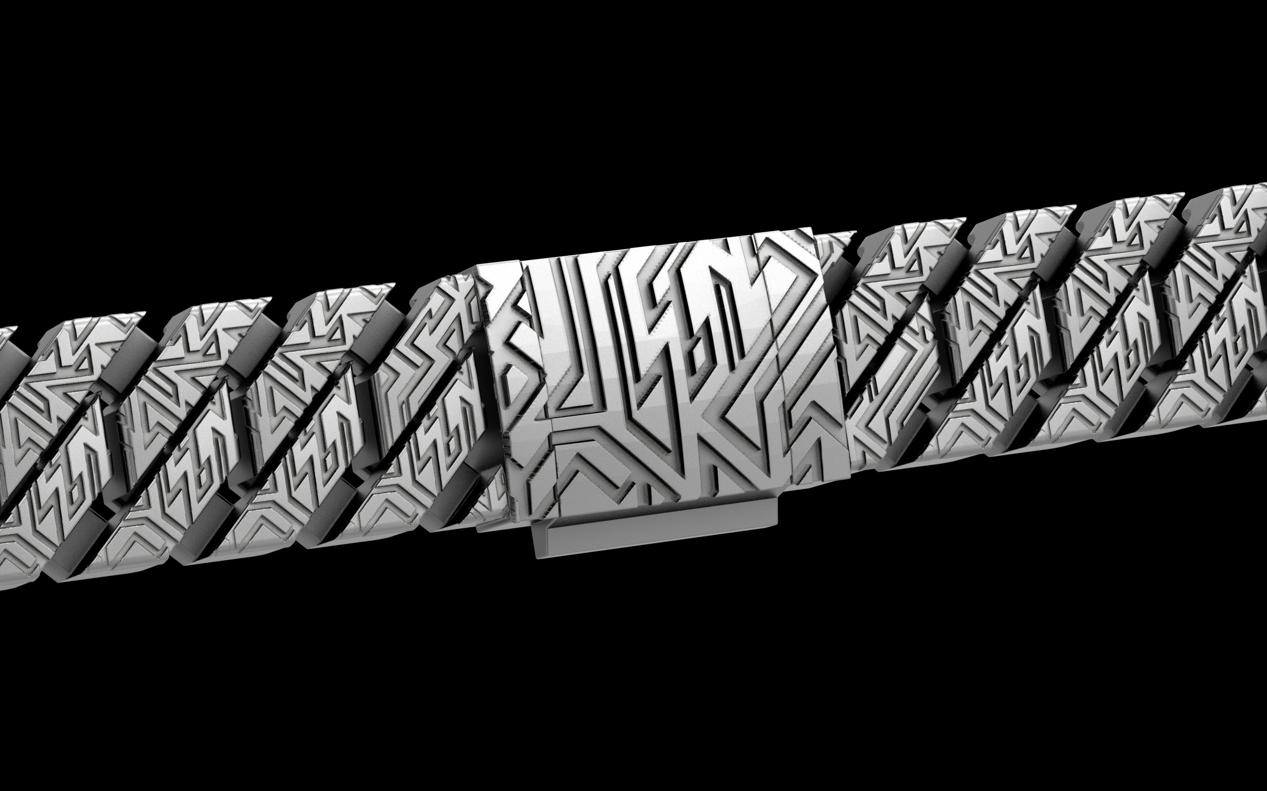 Graffiti Cut - Tech Cuban Chain