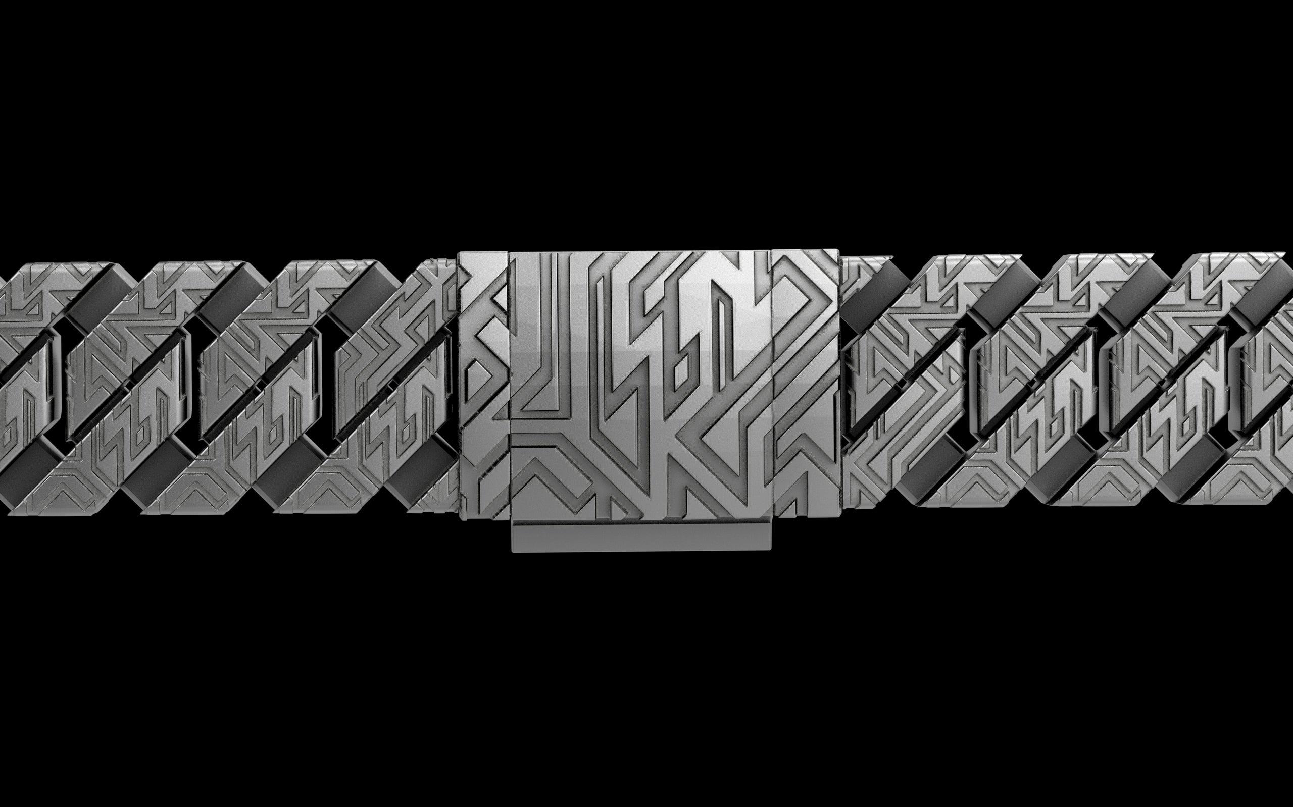 Graffiti Cut - Tech Cuban Chain