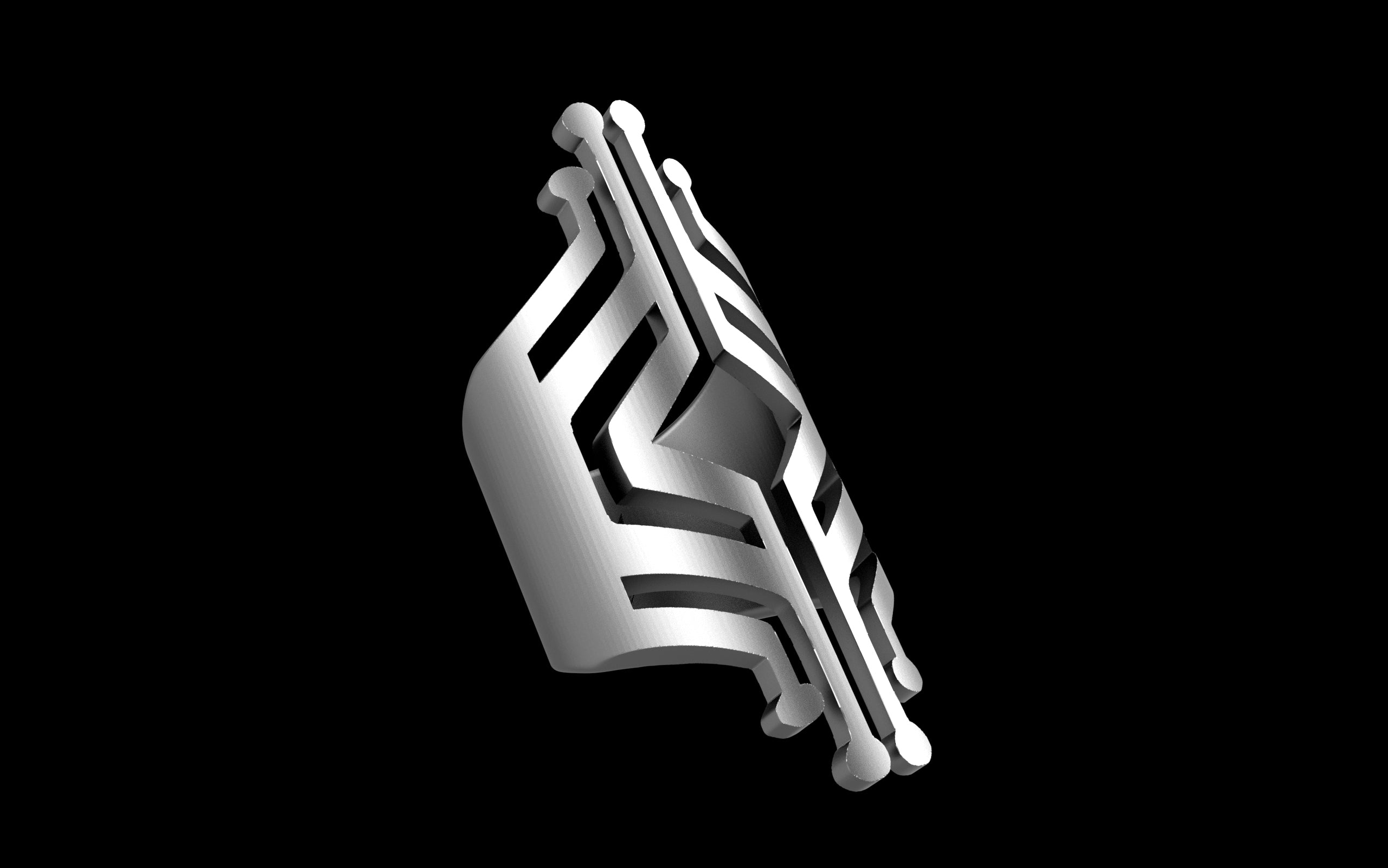 "Freya" - Ornamental Alchemy x C.E. Future Tribal Ring - Sterling Silver / Brass