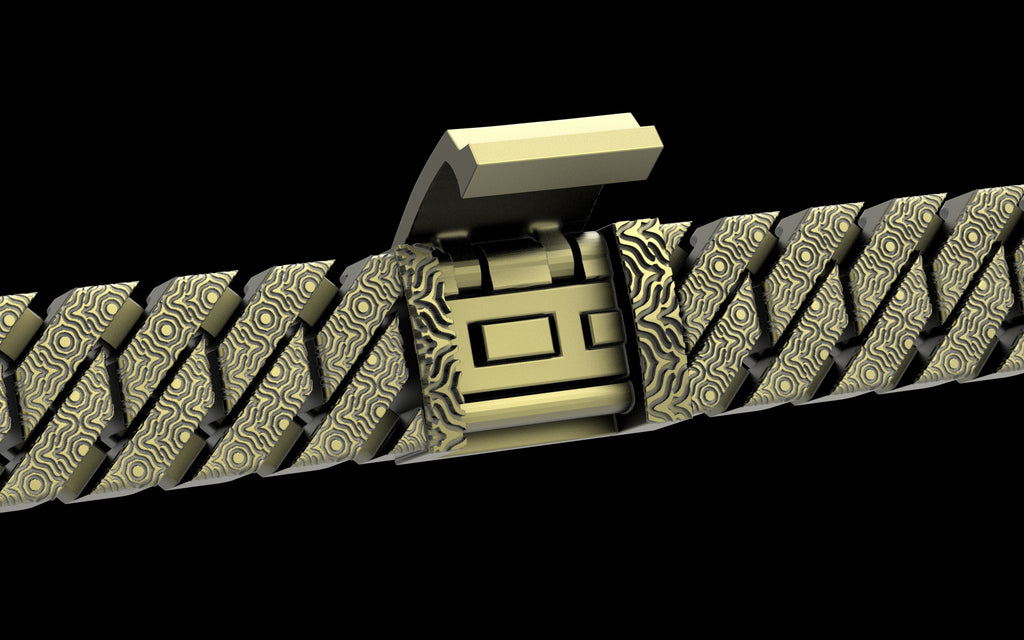 Puddled Cut - Tech Cuban Bracelet