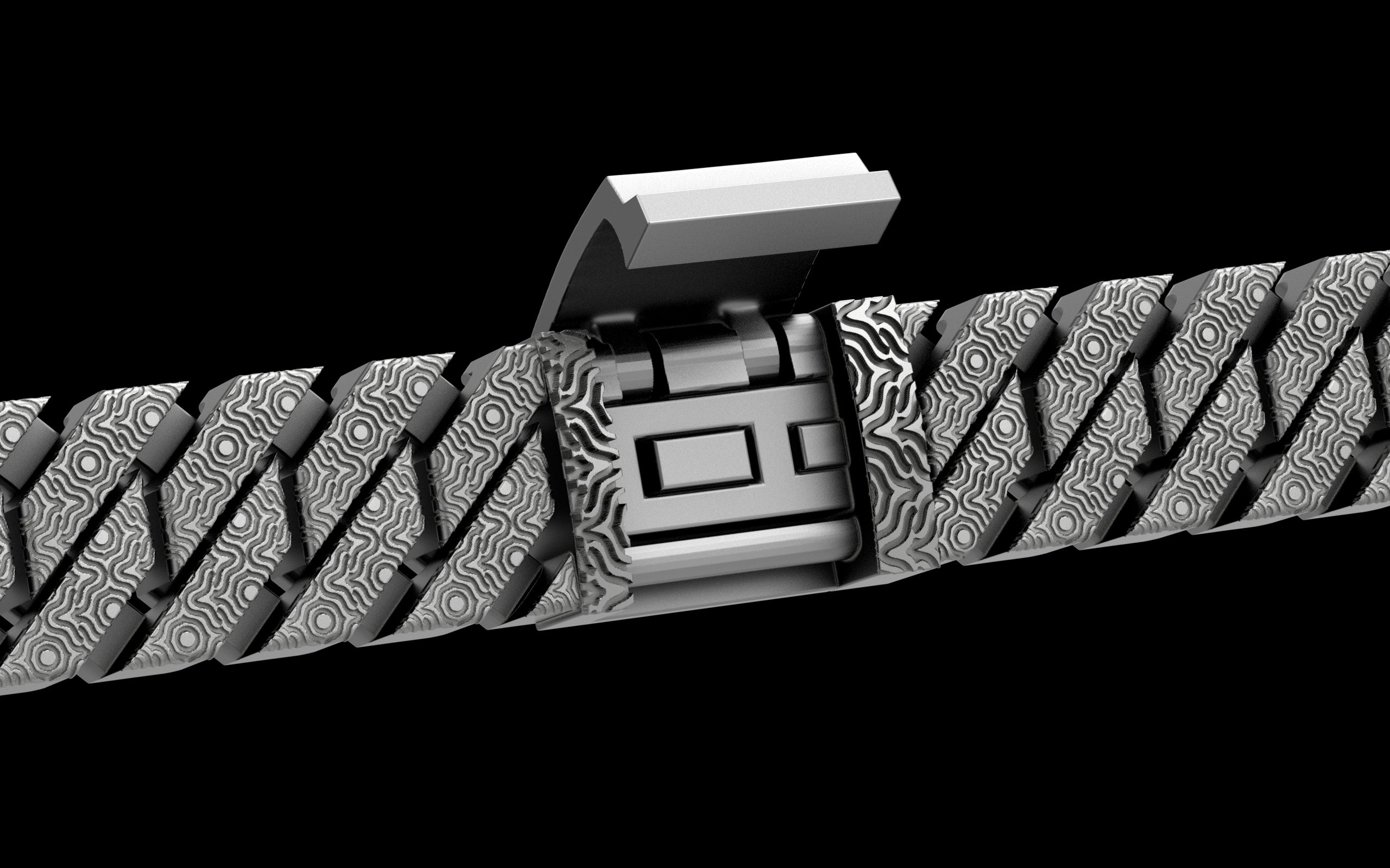 Puddled Cut - Tech Cuban Bracelet