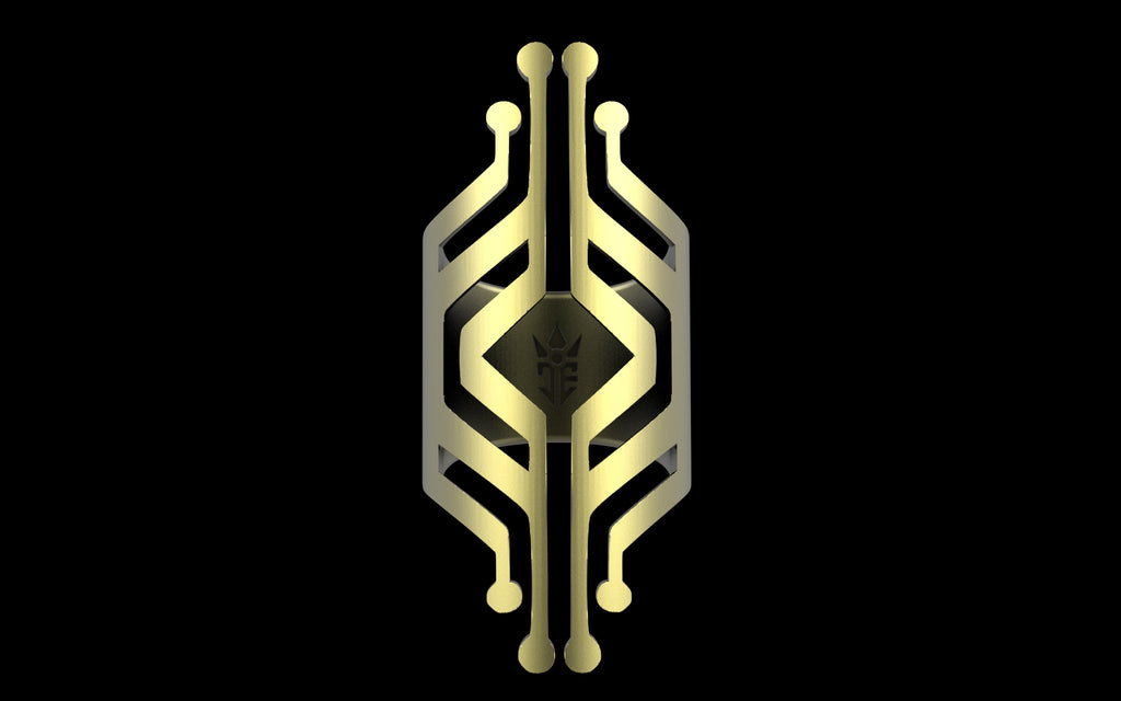 "Freya" - Ornamental Alchemy x C.E. Future Tribal Ring - Sterling Silver / Brass