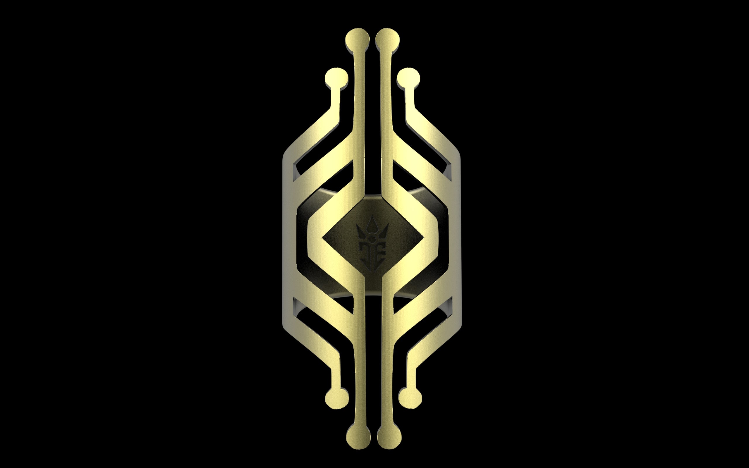 "Freya" - Ornamental Alchemy x C.E. Future Tribal Ring - Sterling Silver / Brass