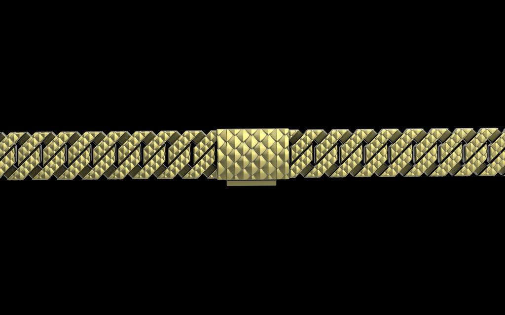 Fish Scale Cut - Tech Cuban Bracelet