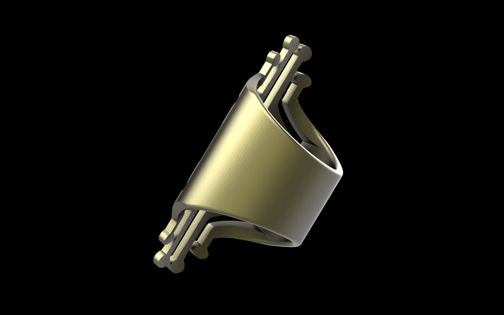 "Freya" - Ornamental Alchemy x C.E. Future Tribal Ring - Sterling Silver / Brass