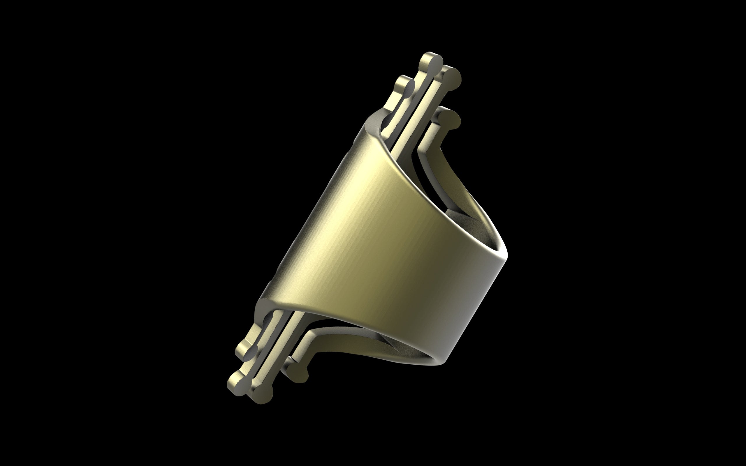 "Freya" - Ornamental Alchemy x C.E. Future Tribal Ring - Sterling Silver / Brass