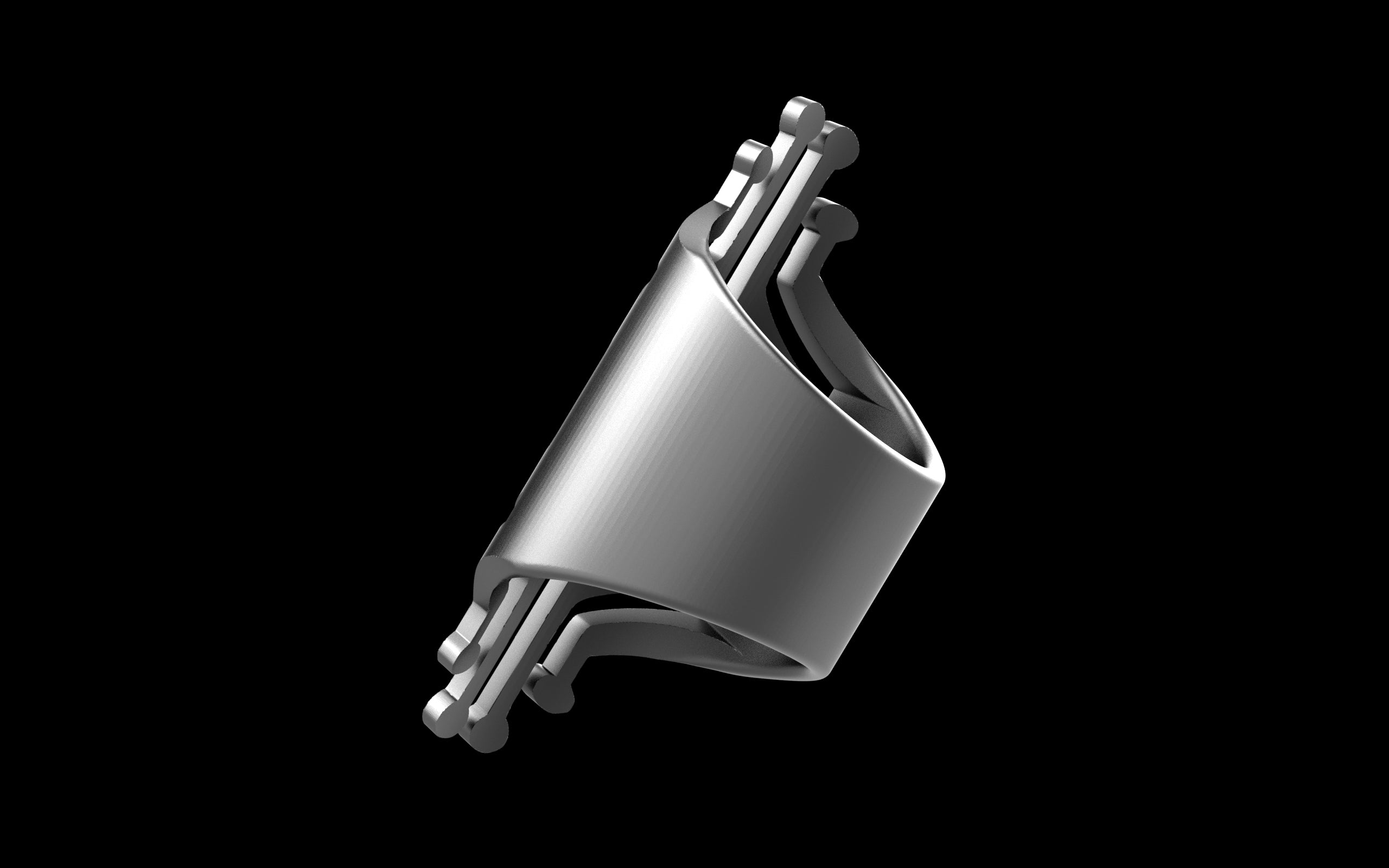 "Freya" - Ornamental Alchemy x C.E. Future Tribal Ring - Sterling Silver / Brass