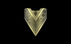 "Amneil" Future Tribal Patterned Symmetrical Ring - Sterling Silver / Brass
