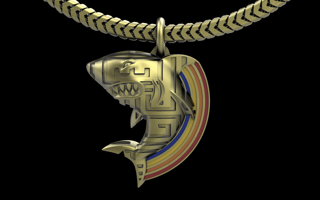 Pretty Lights Lazer Shark Pendant