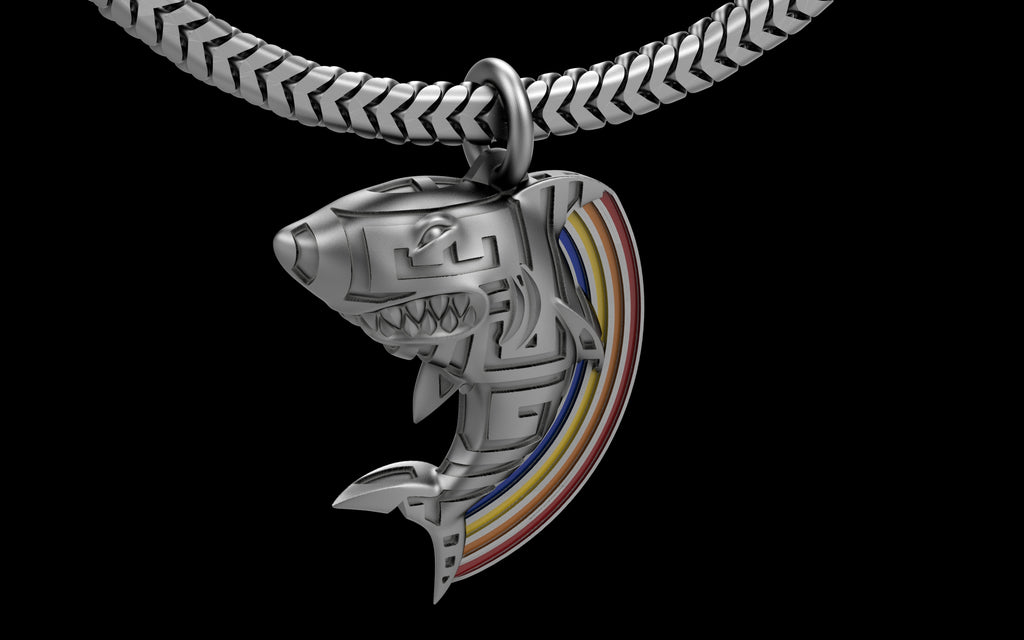 Pretty Lights Lazer Shark Pendant