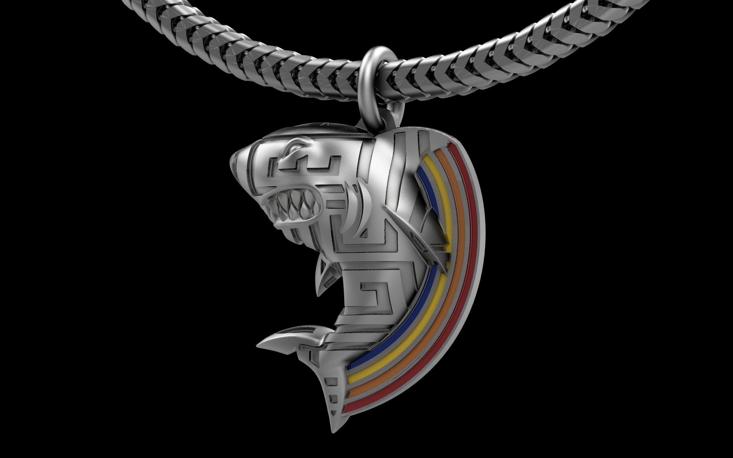 Pretty Lights Lazer Shark Pendant