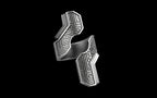 "Hydreia" Future Tribal Patterned Asymmetrical Ring - Sterling Silver / Brass / Bronze