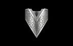 "Amneil" Future Tribal Patterned Symmetrical Ring - Sterling Silver / Brass