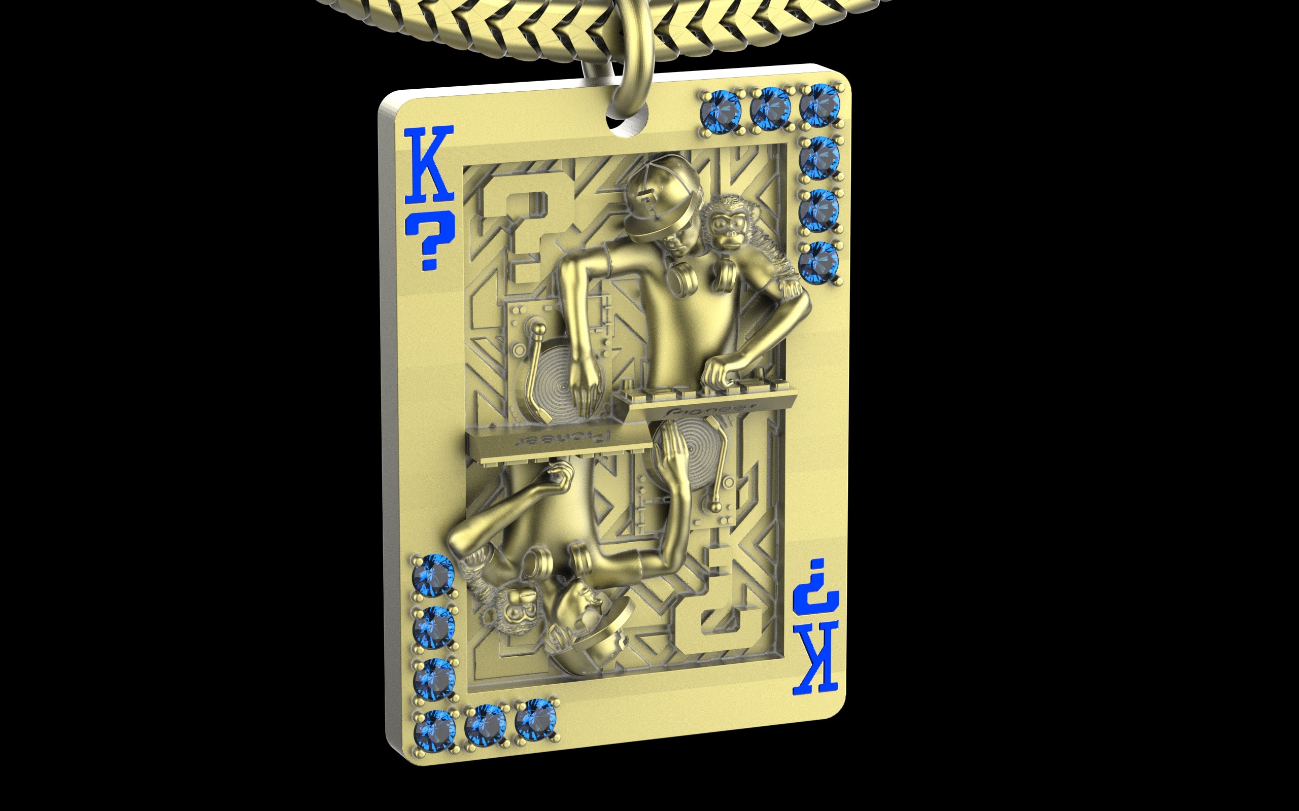 King of Scratch with Gemstones