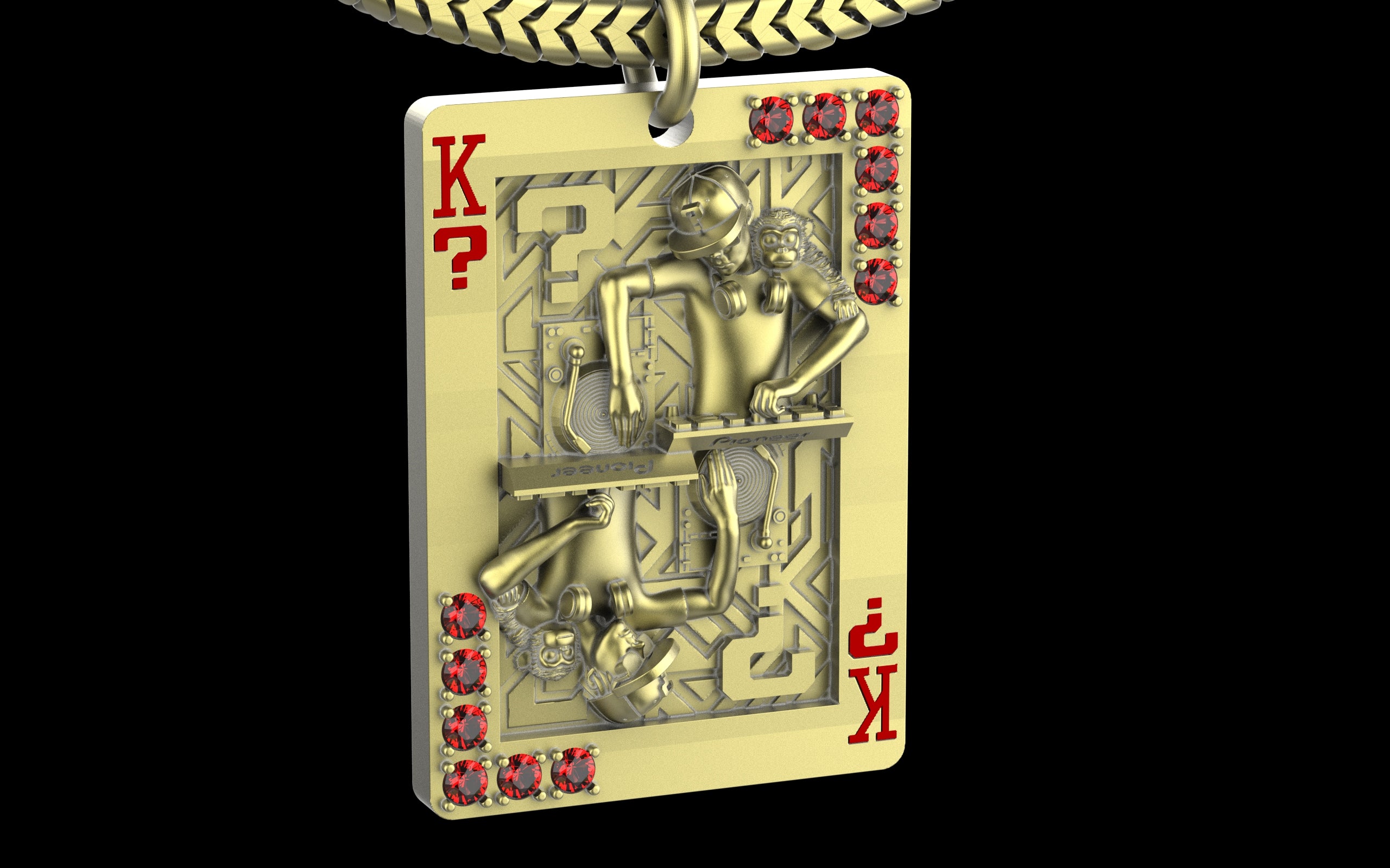 King of Scratch with Gemstones