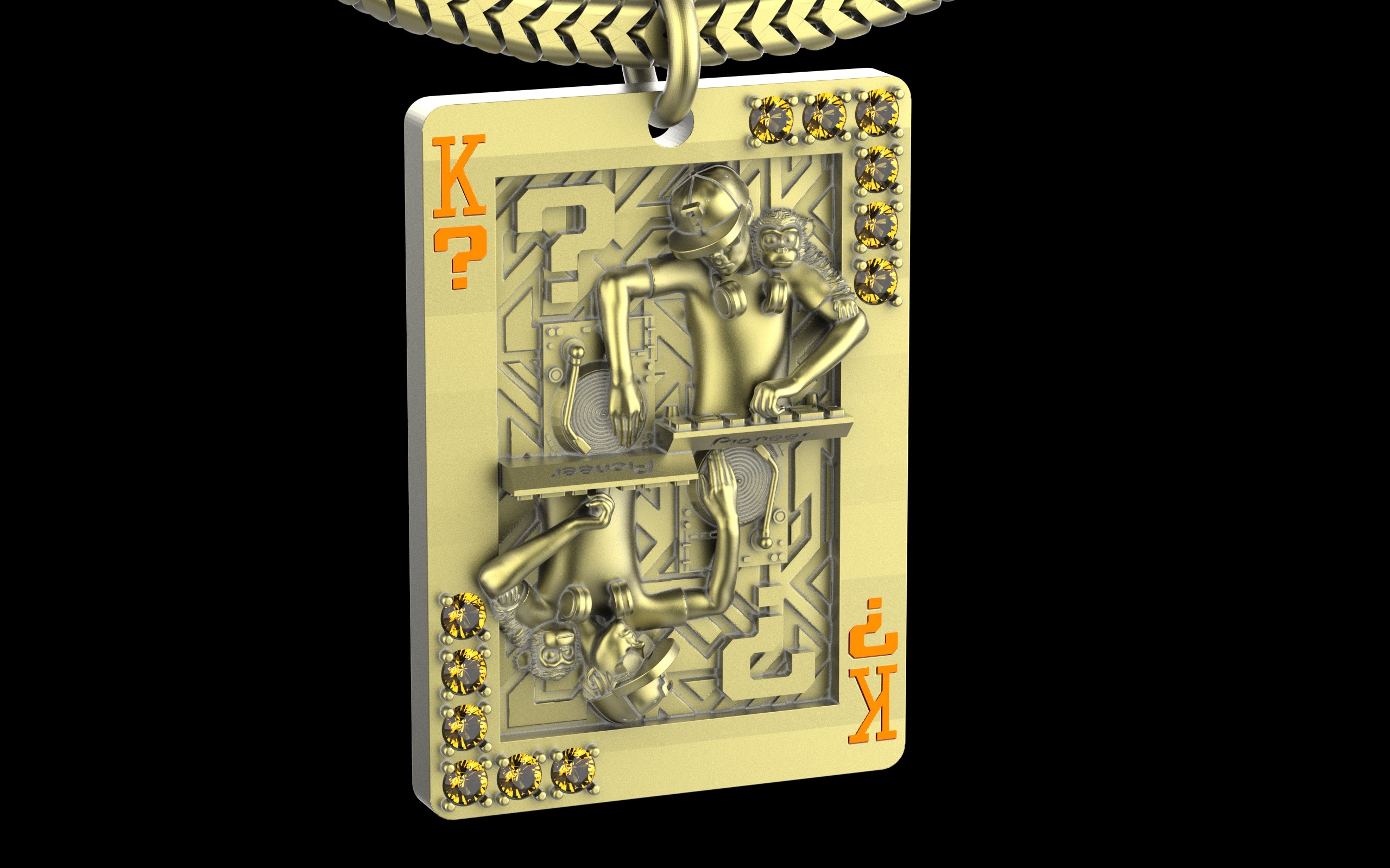 King of Scratch with Gemstones