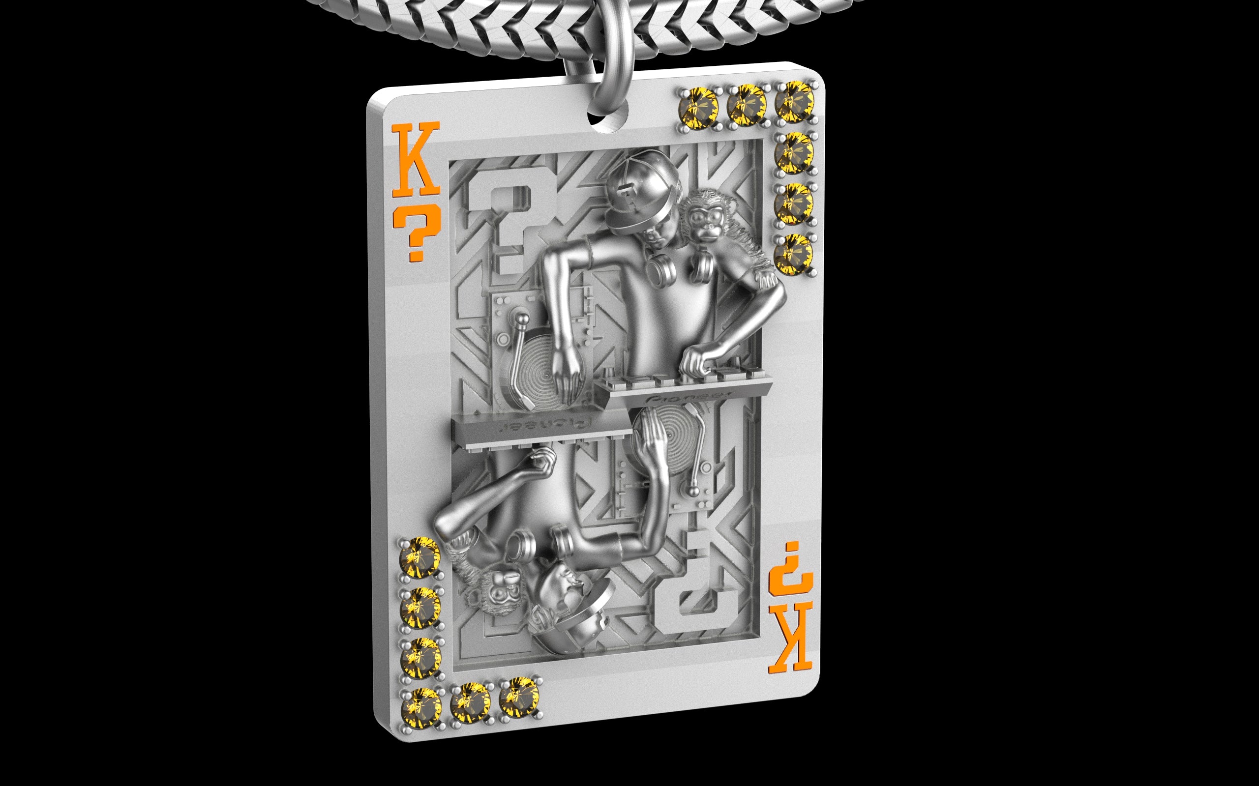 King of Scratch with Gemstones