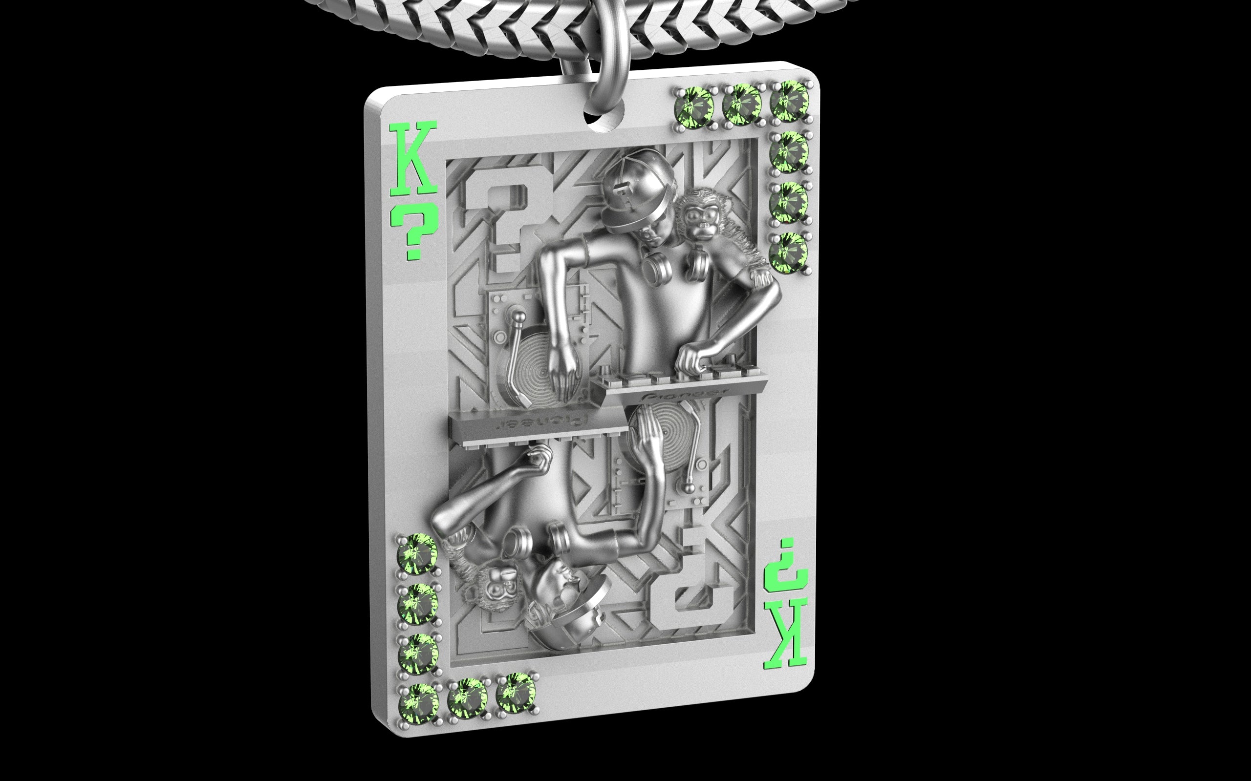 King of Scratch with Gemstones