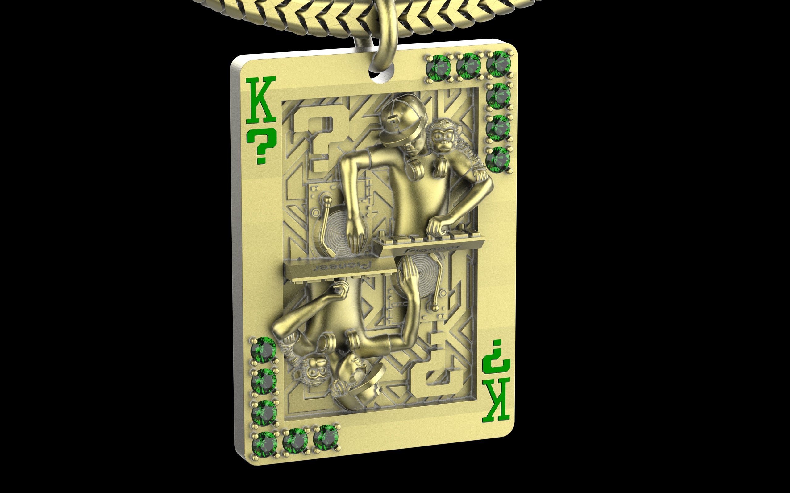 King of Scratch with Gemstones