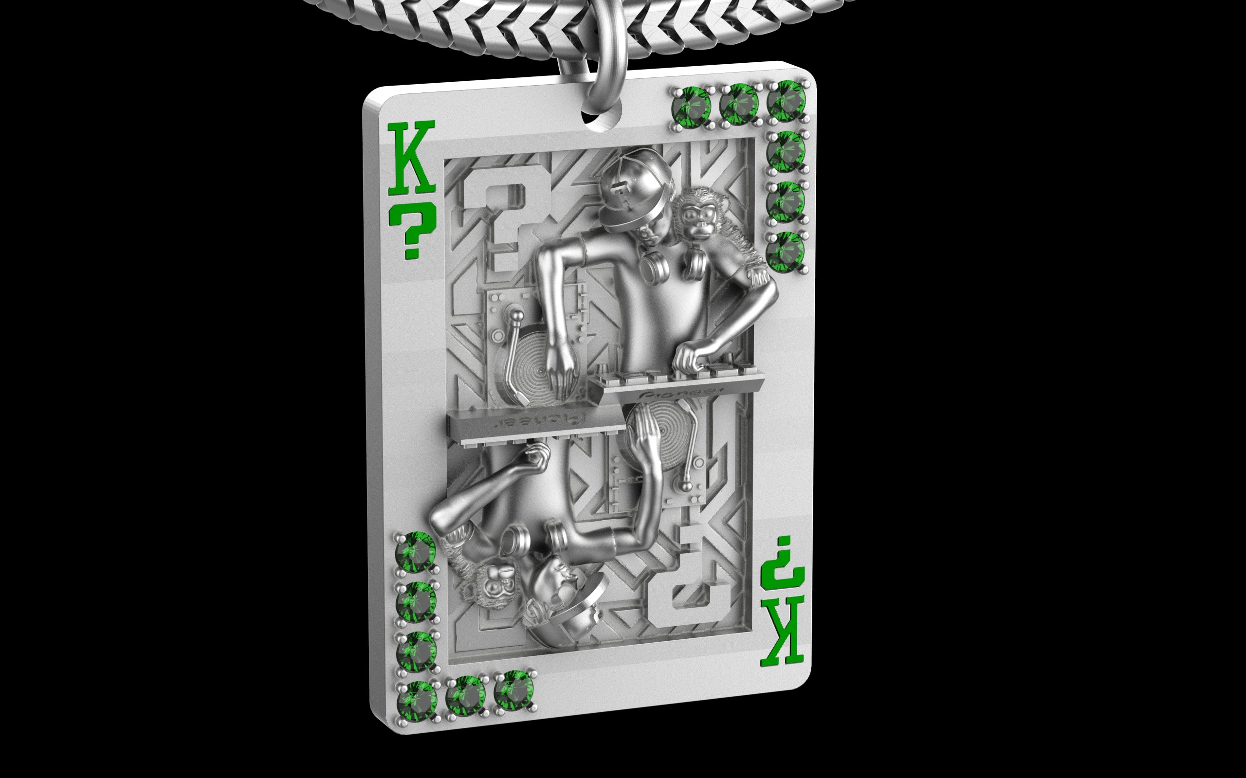 King of Scratch with Gemstones