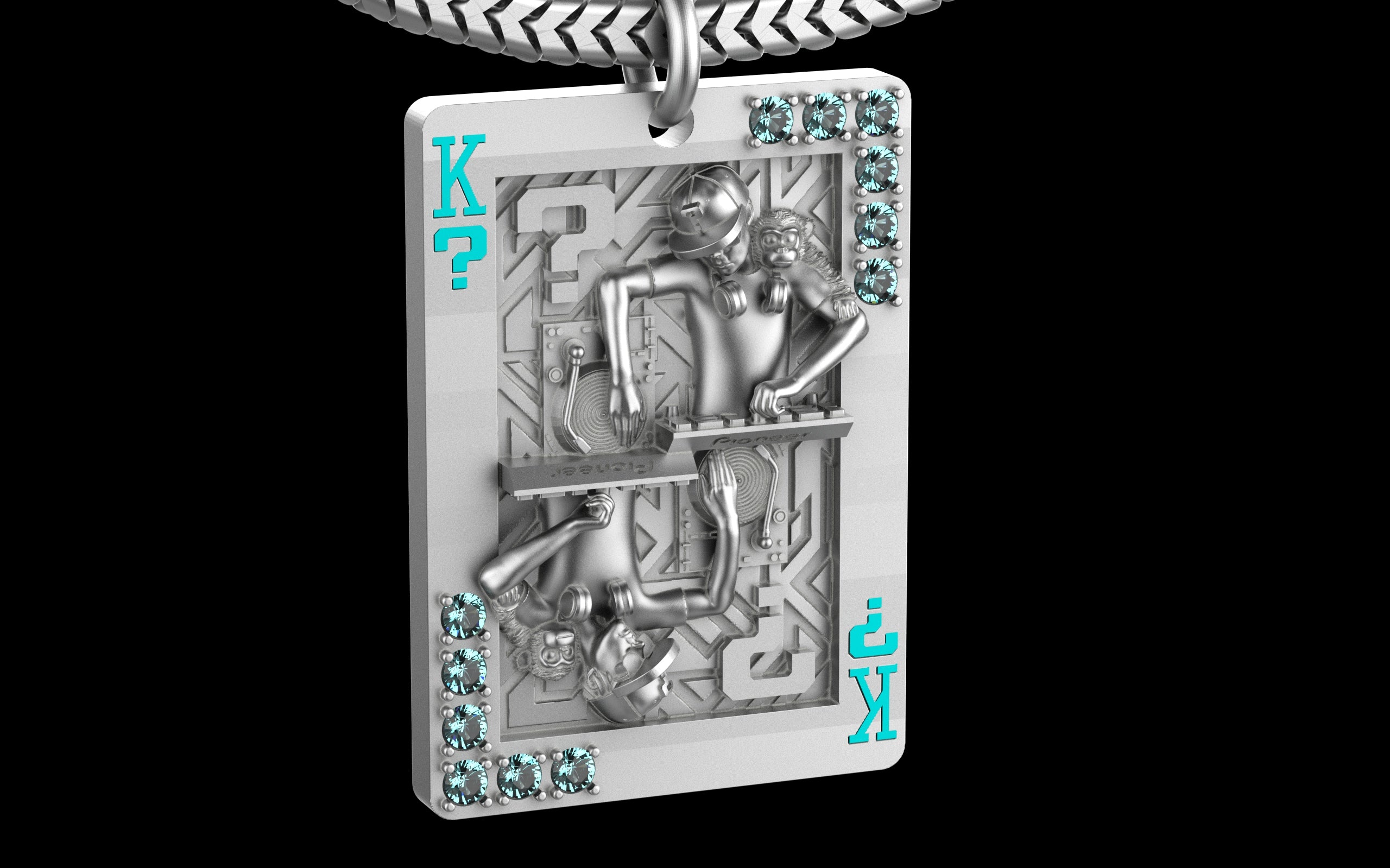 King of Scratch with Gemstones