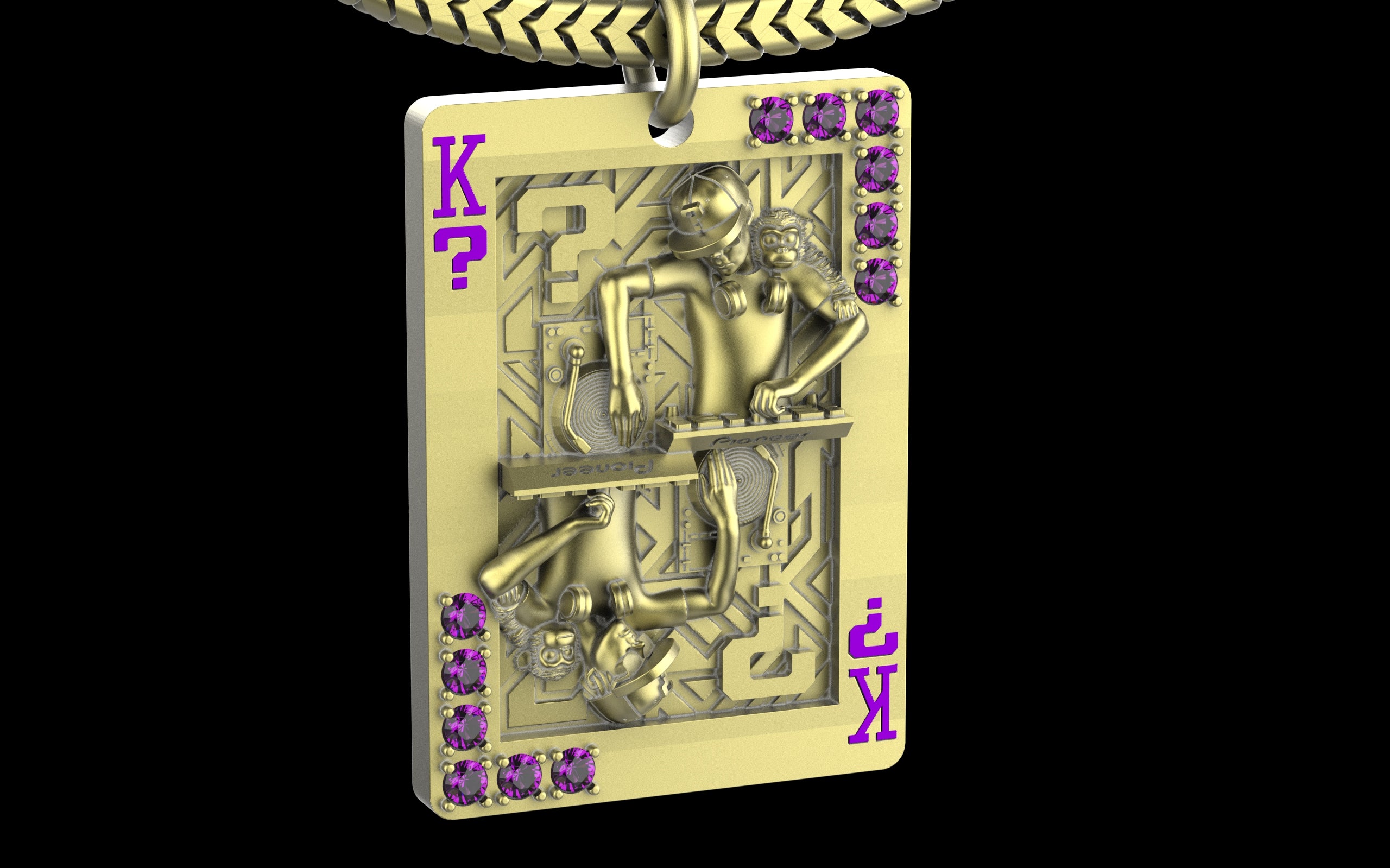 King of Scratch with Gemstones