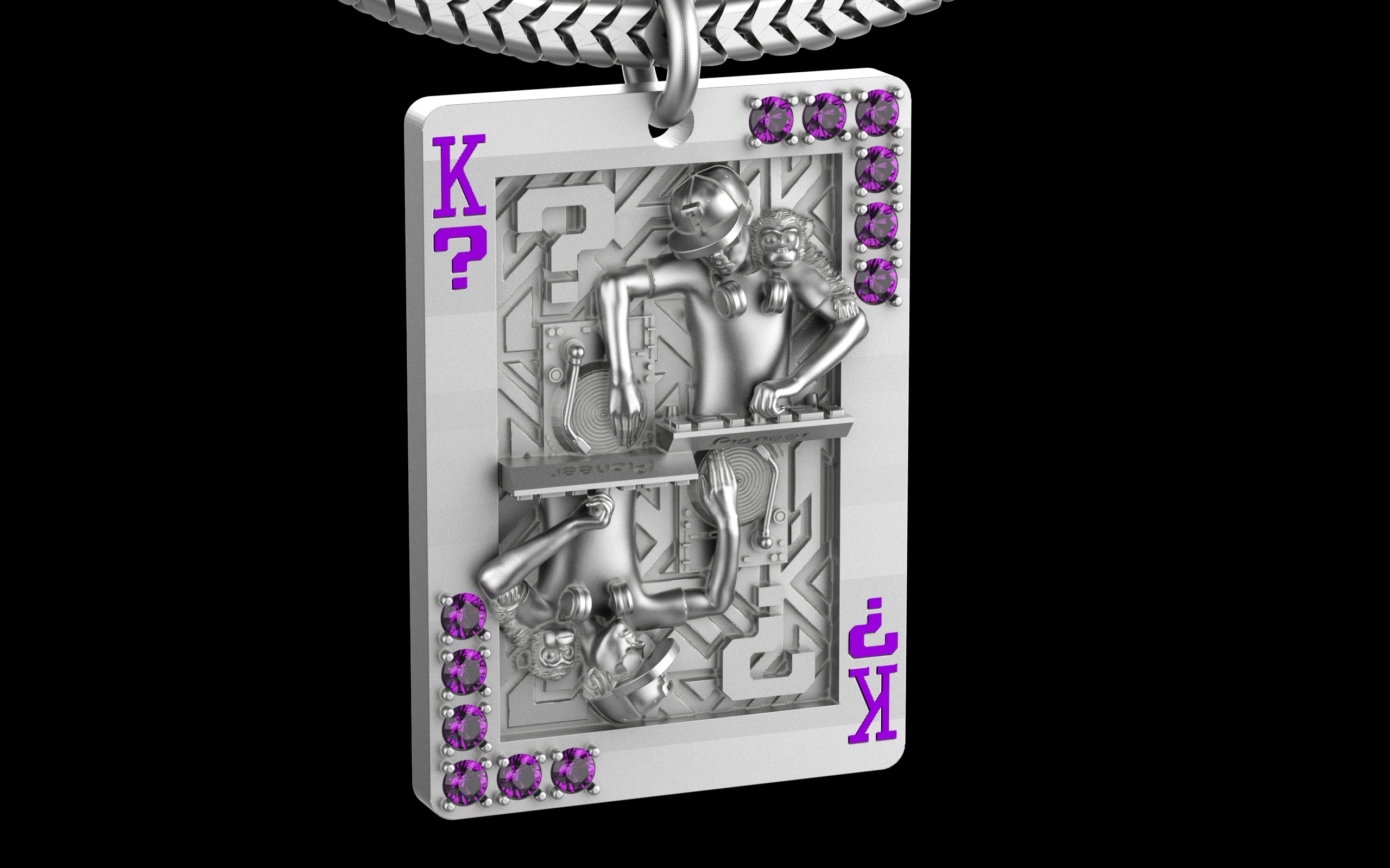 King of Scratch with Gemstones