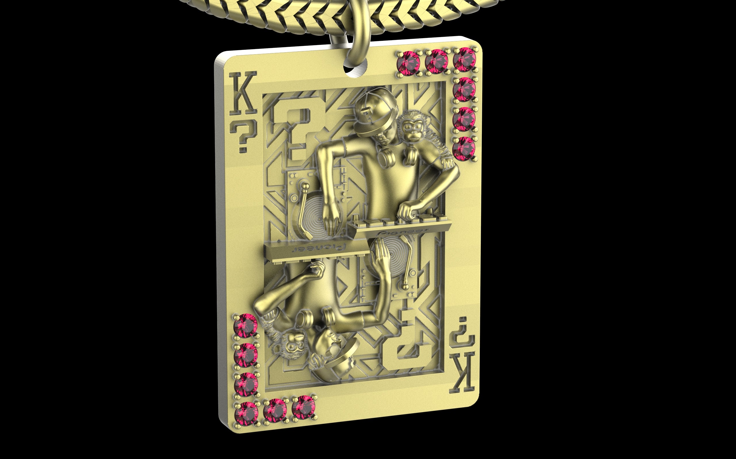 King of Scratch with Gemstones