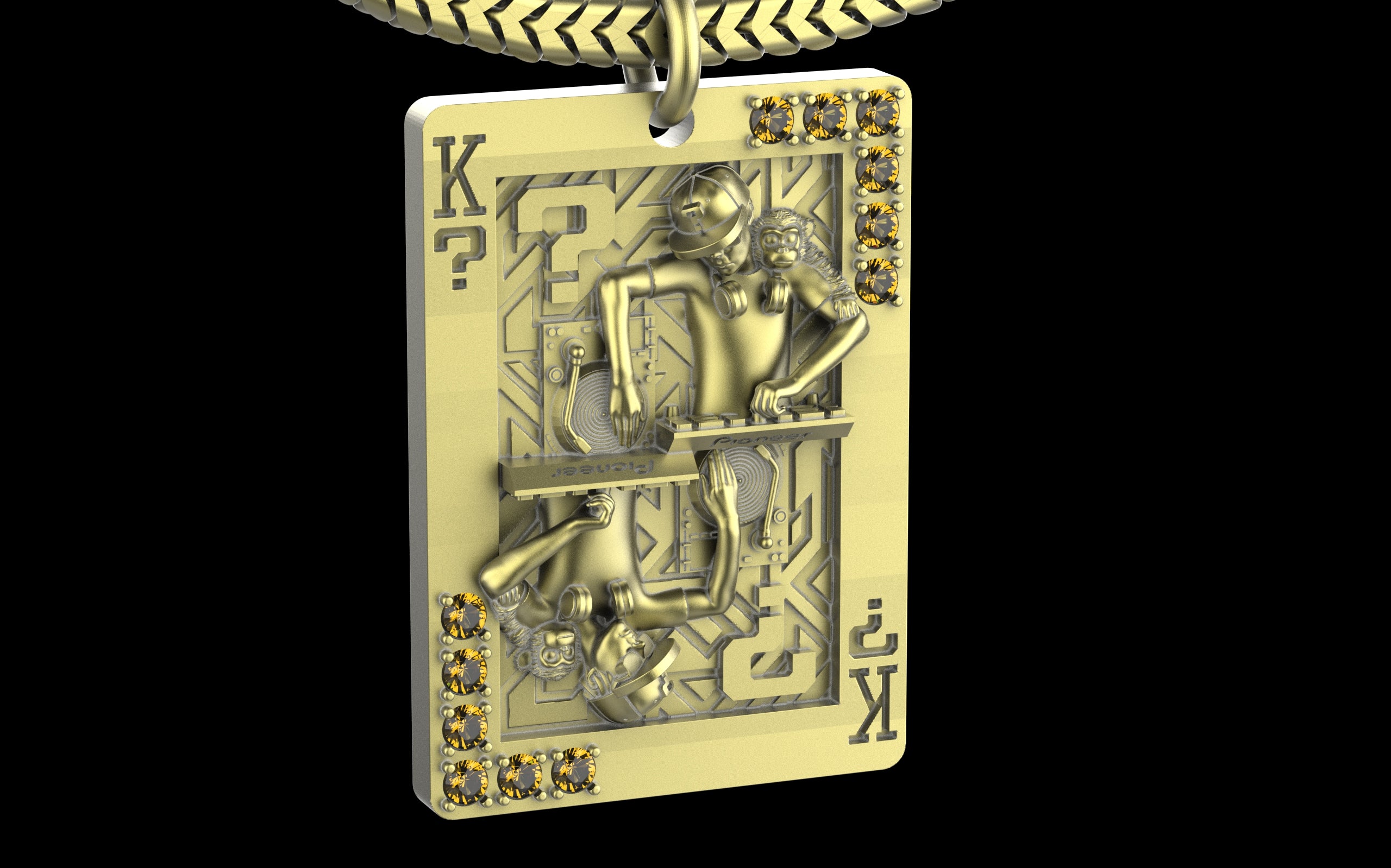 King of Scratch with Gemstones