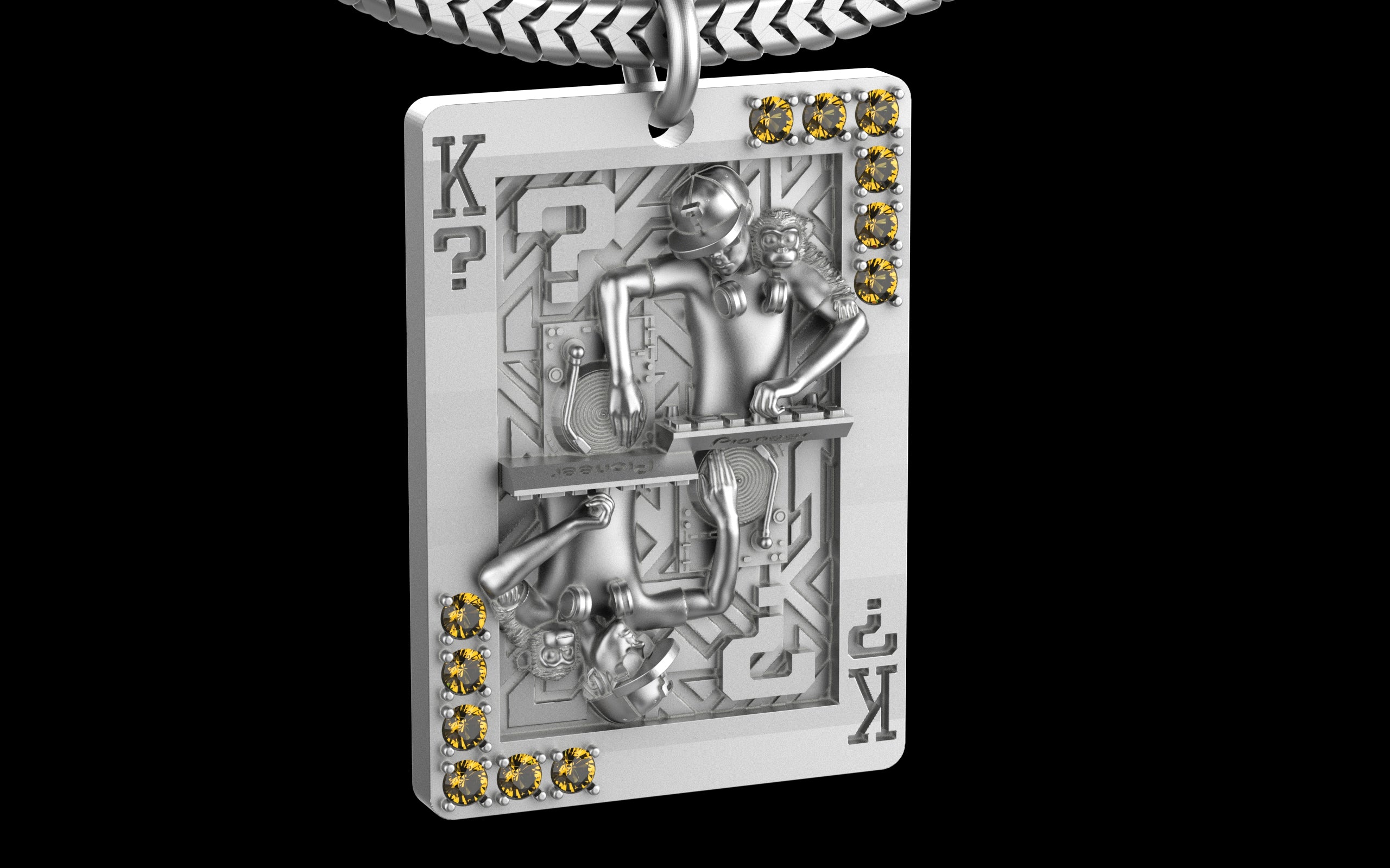 King of Scratch with Gemstones