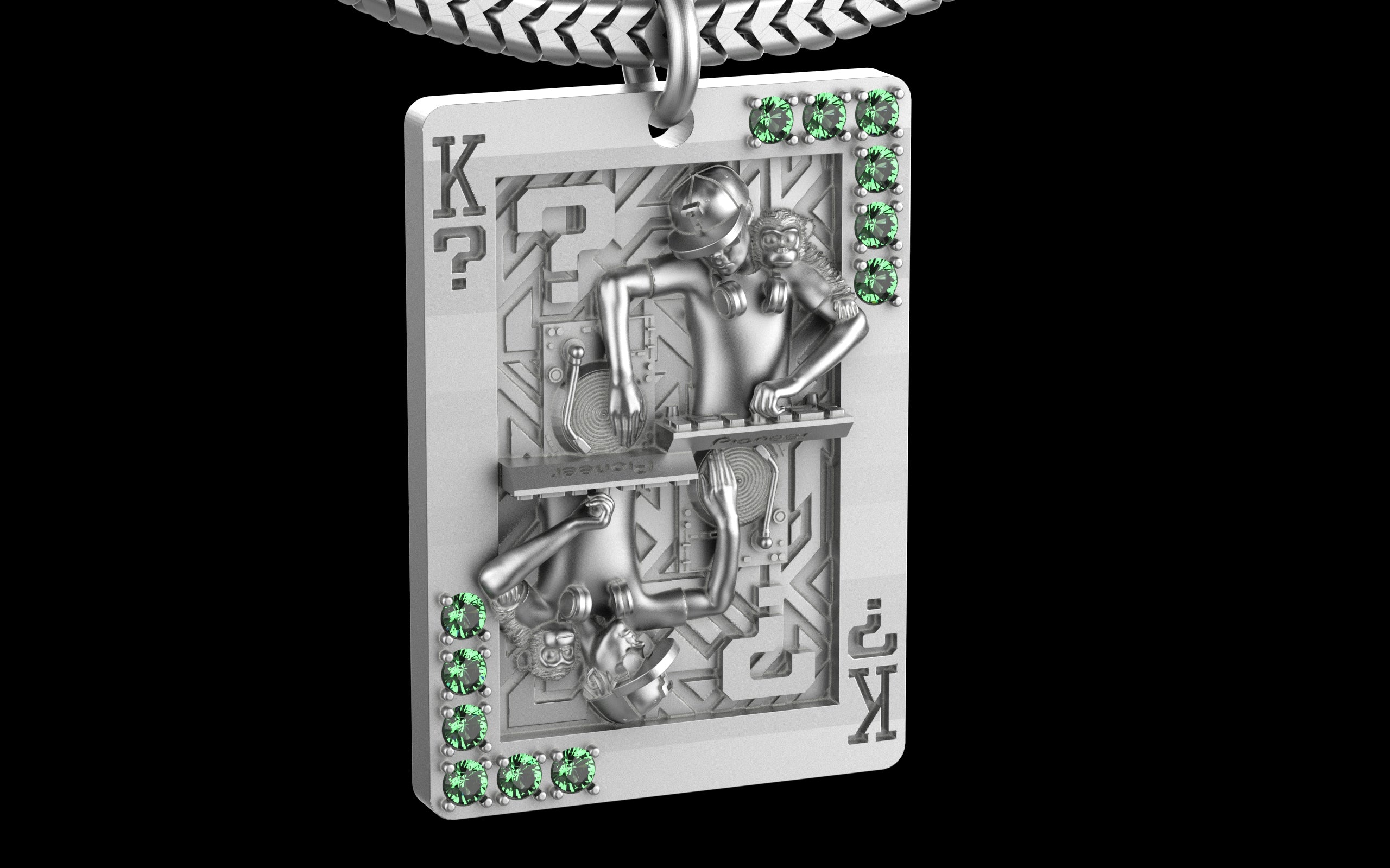 King of Scratch with Gemstones