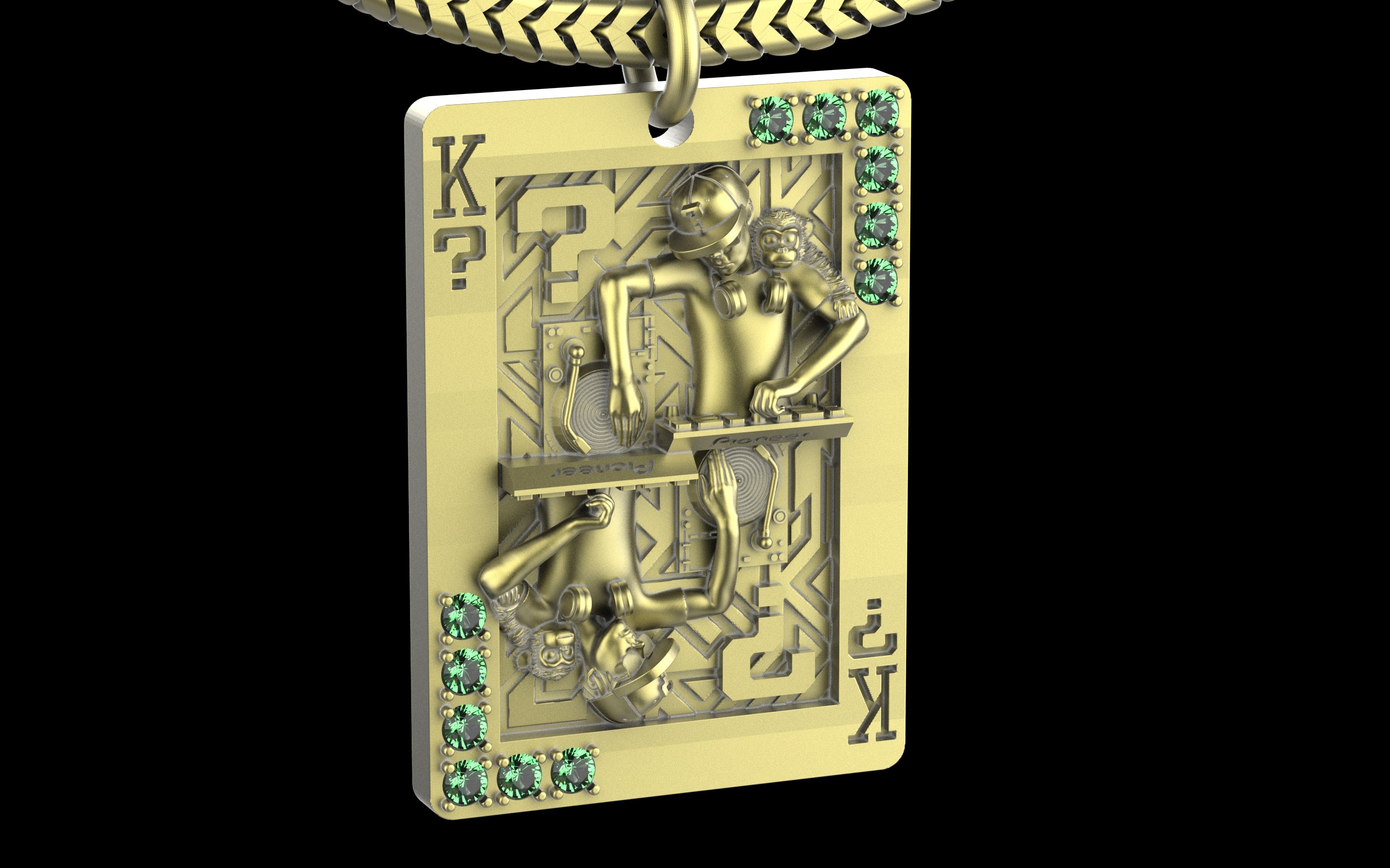 King of Scratch with Gemstones