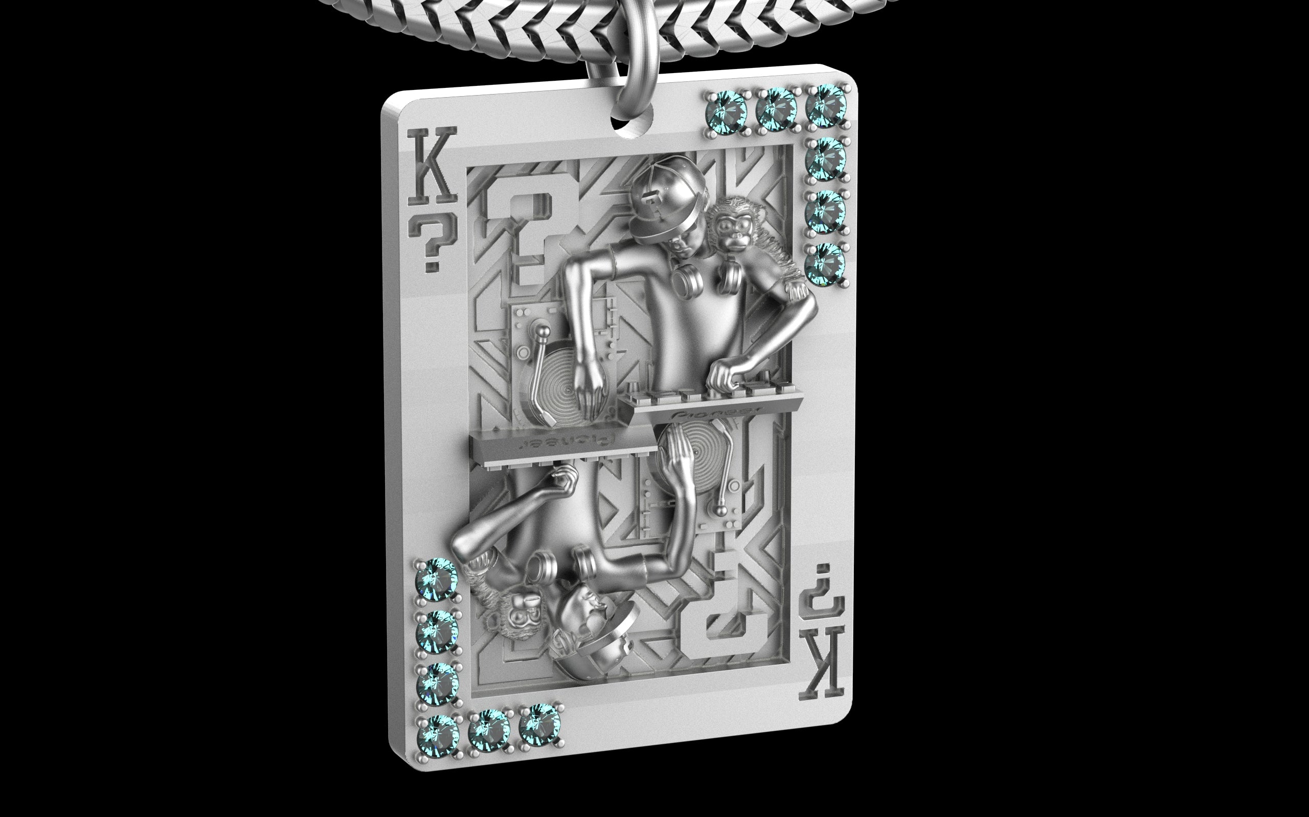 King of Scratch with Gemstones