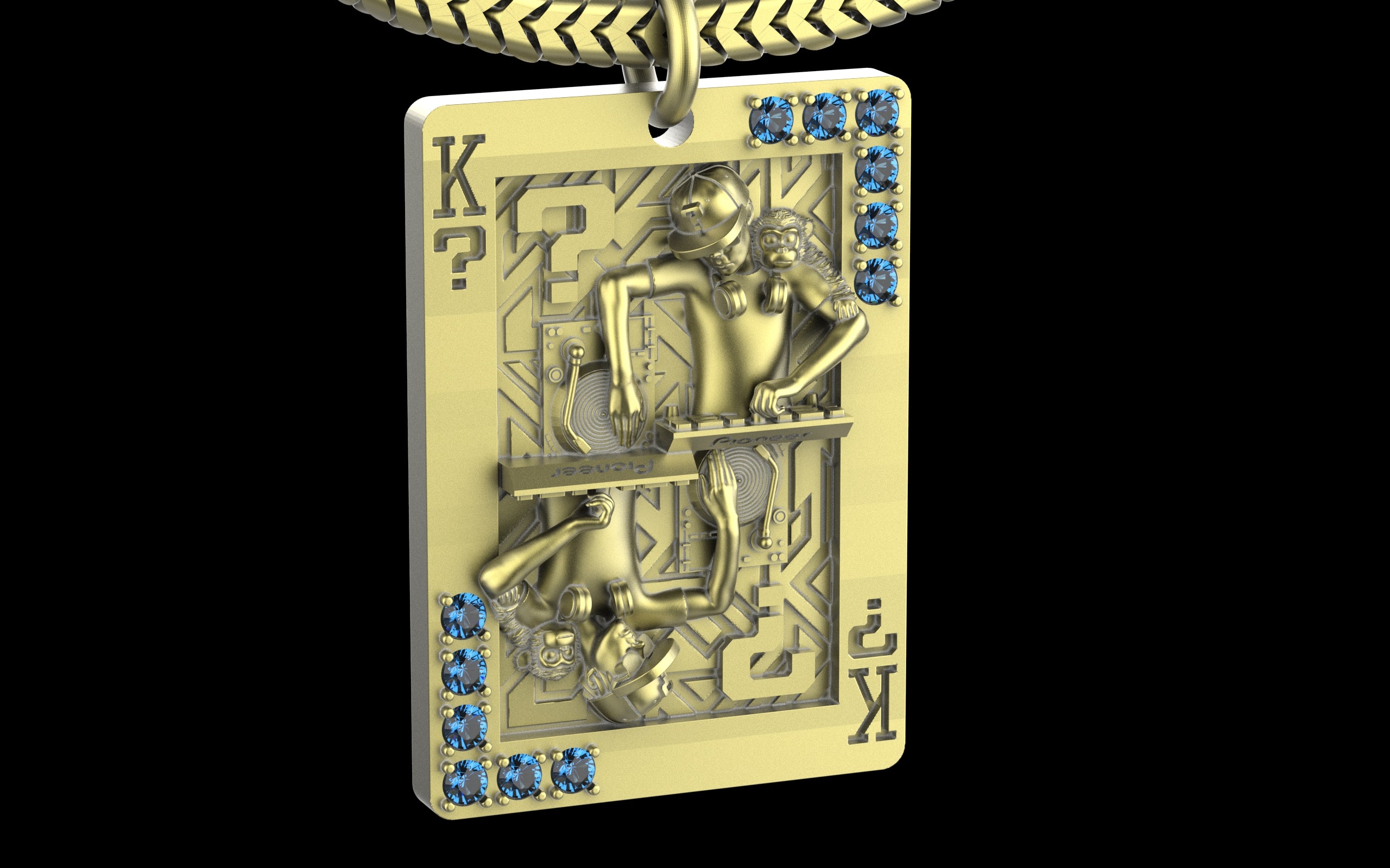 King of Scratch with Gemstones