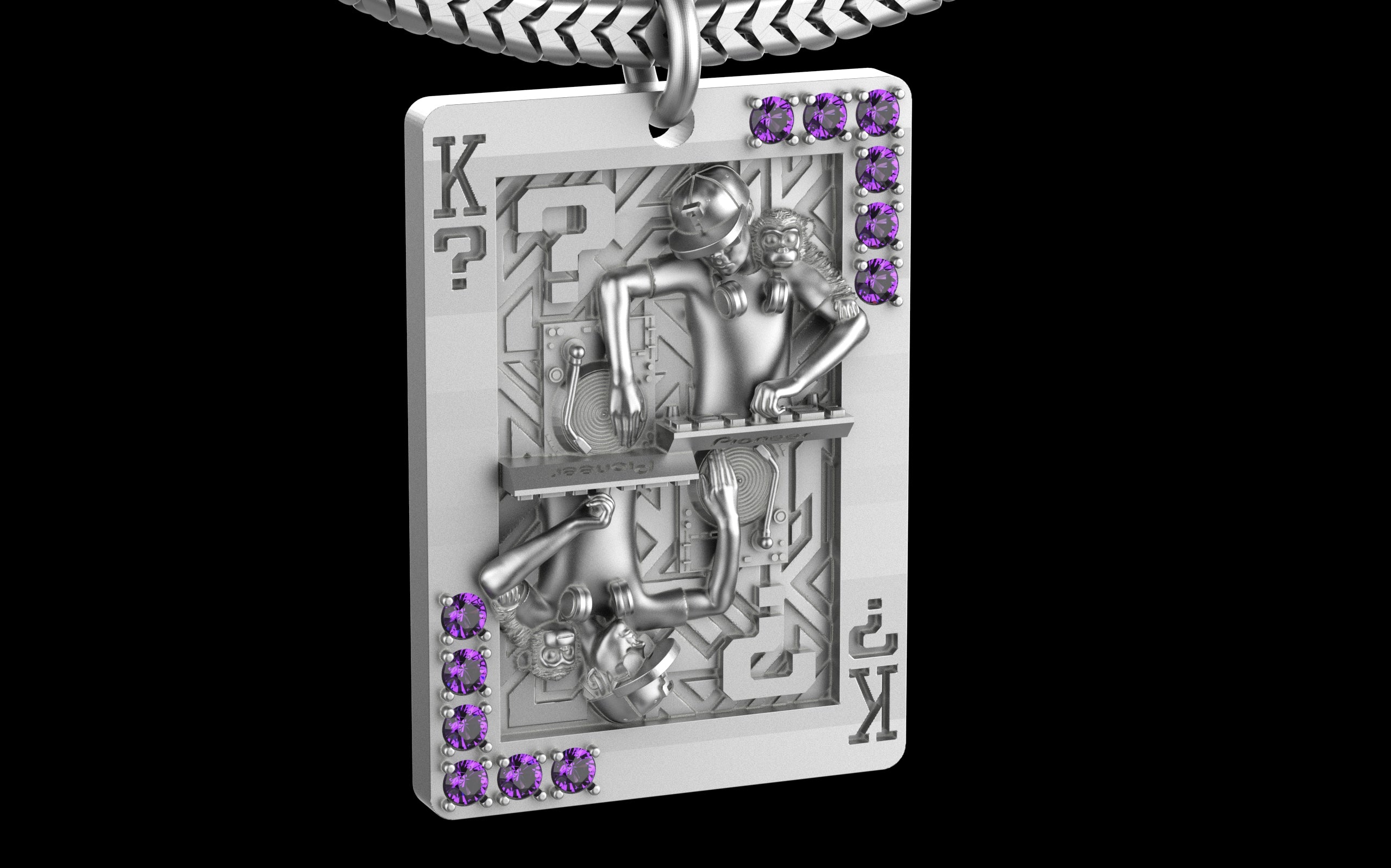 King of Scratch with Gemstones