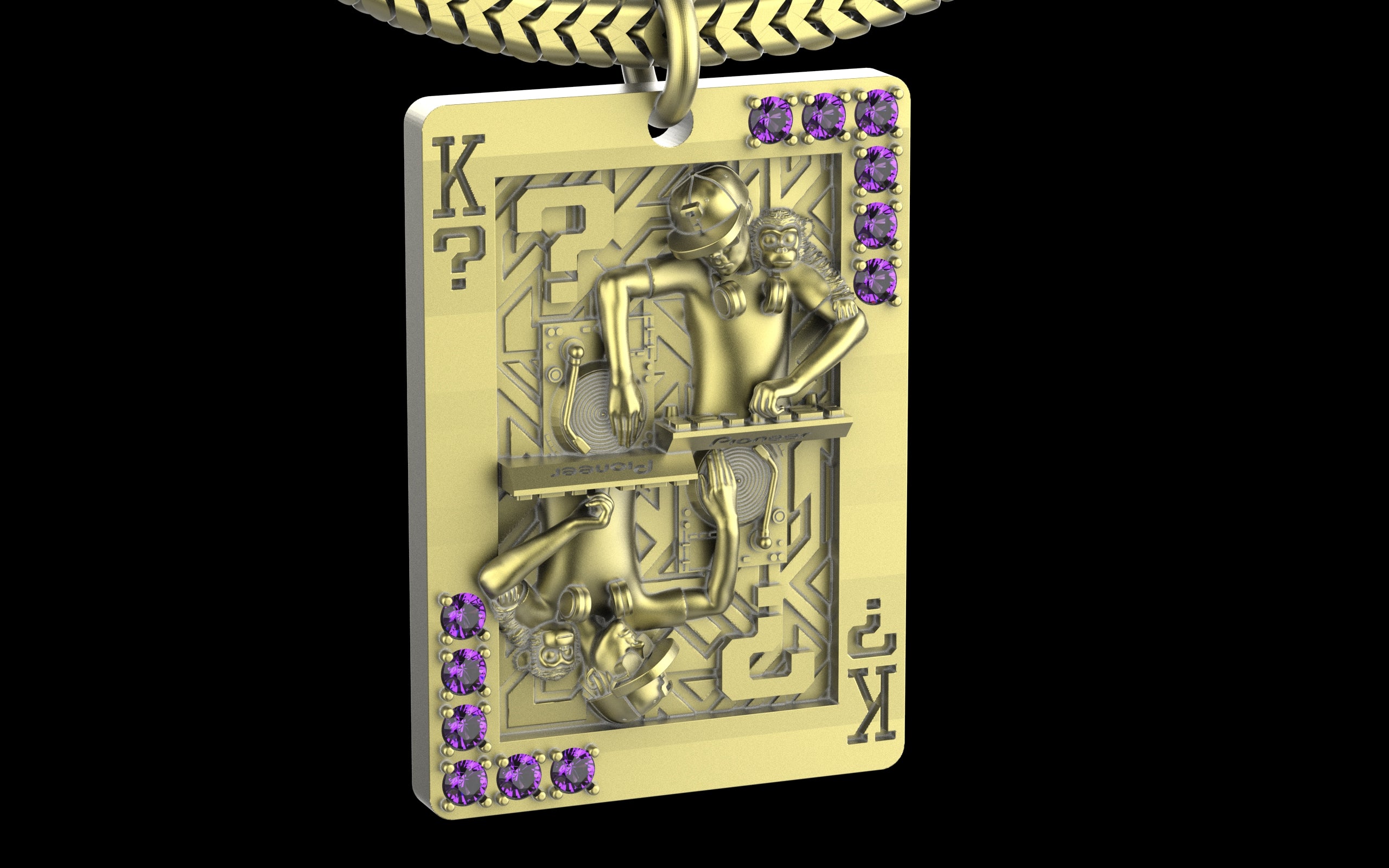 King of Scratch with Gemstones