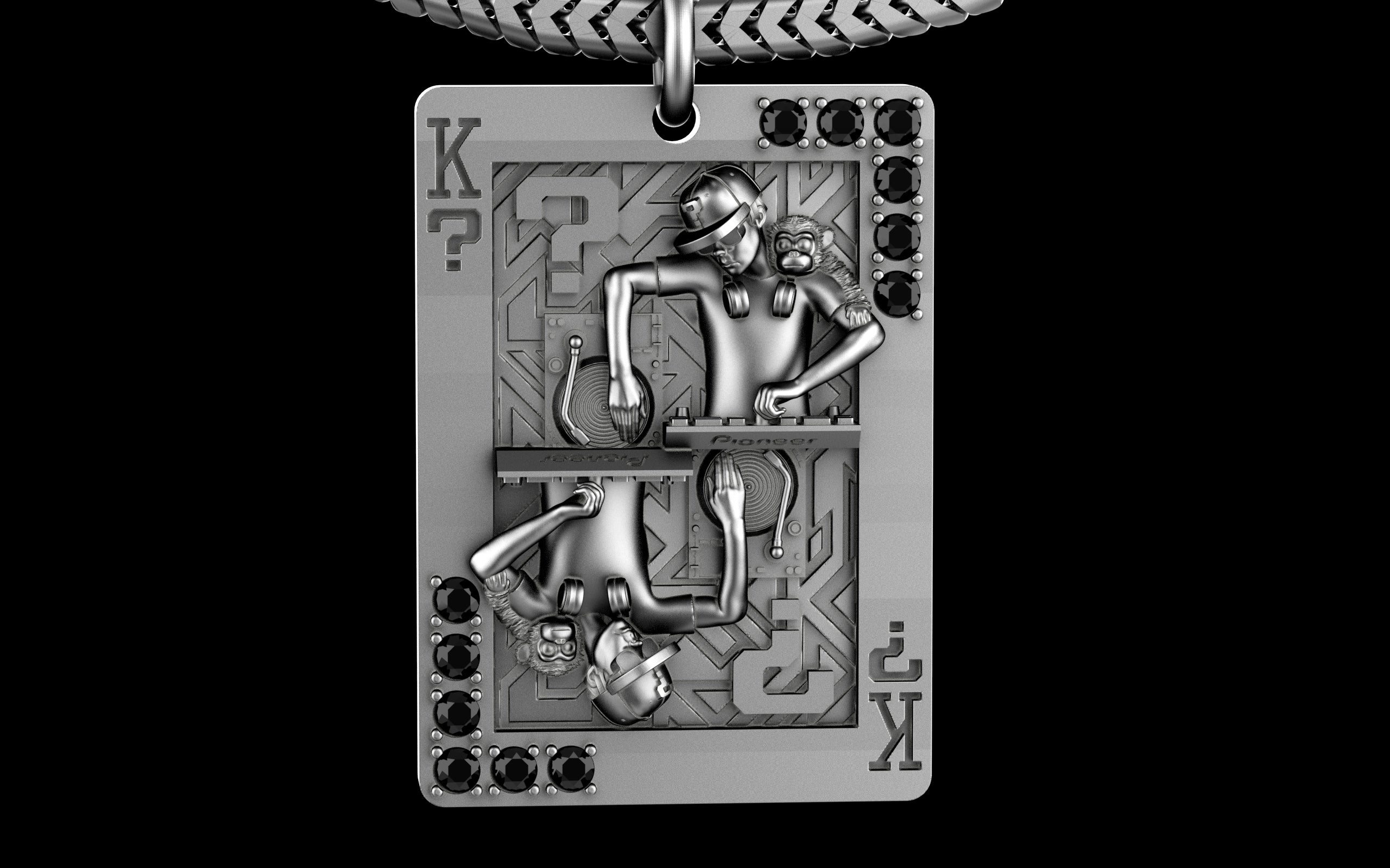 King of Scratch with Gemstones